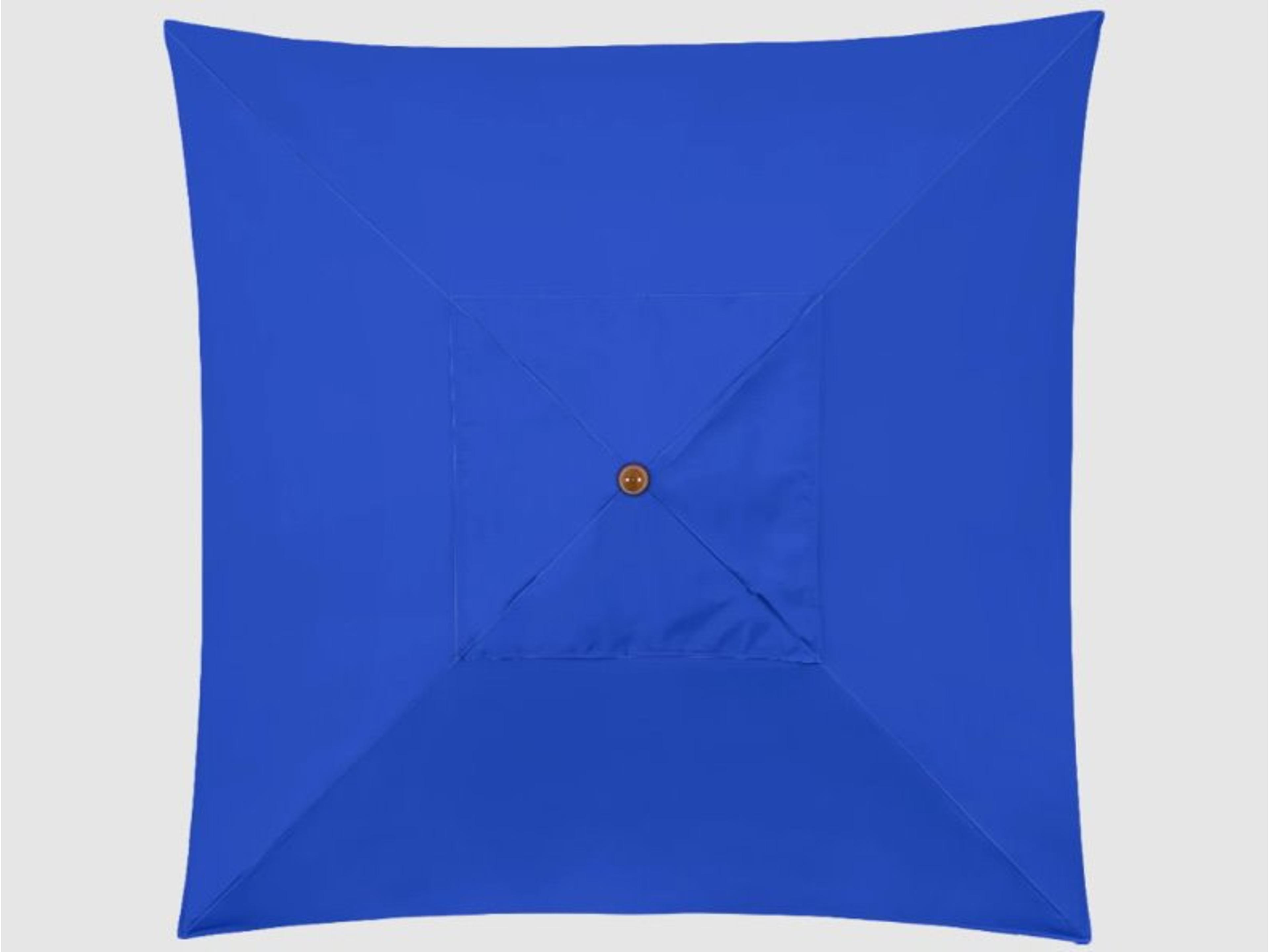 California Outdoor Patio Umbrella Quick Ship Grove Series 6 Foot Square Market Wood Outdoor Patio Umbrella with Push Lift System