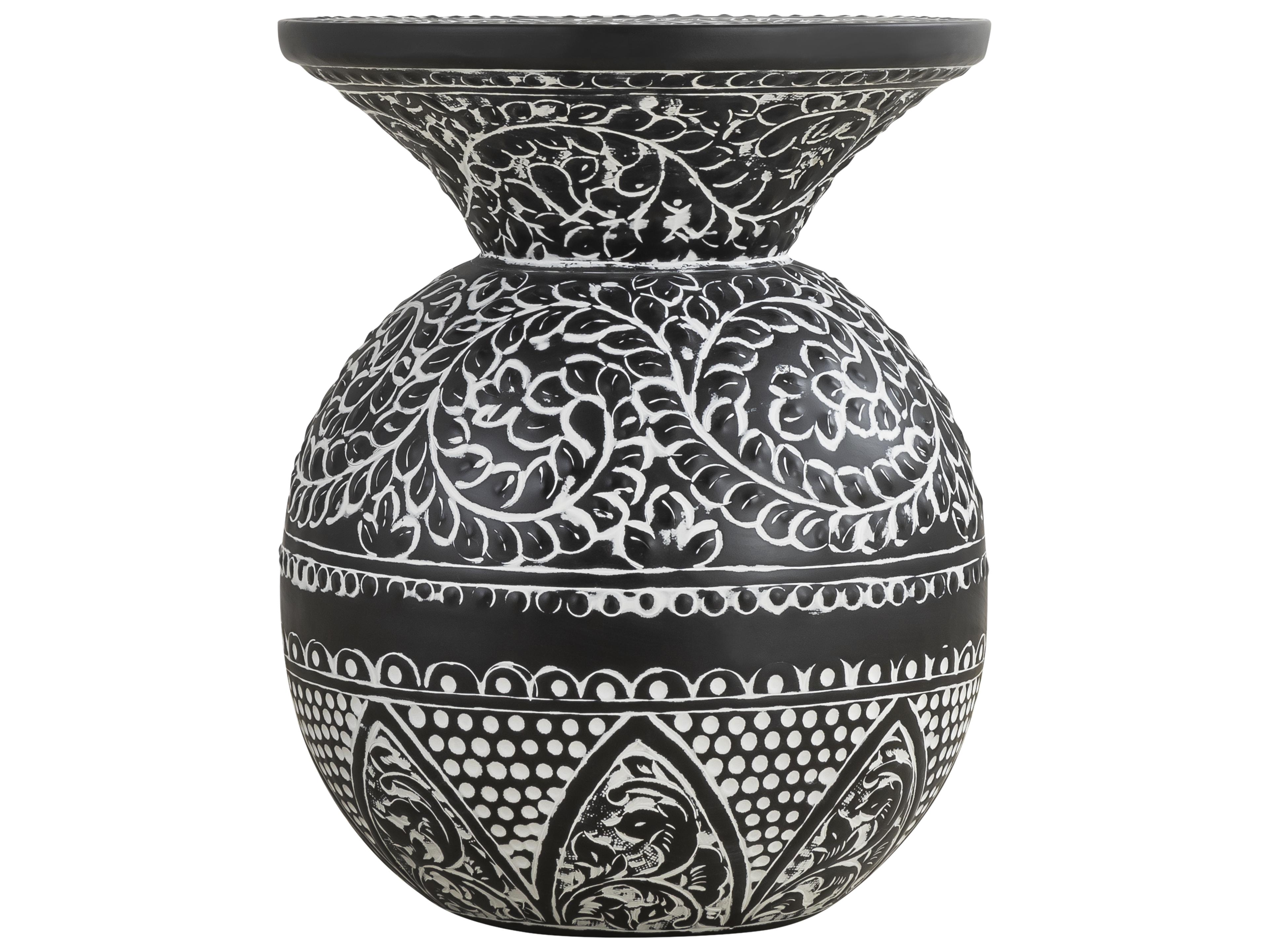 Navi Round Metal End Table