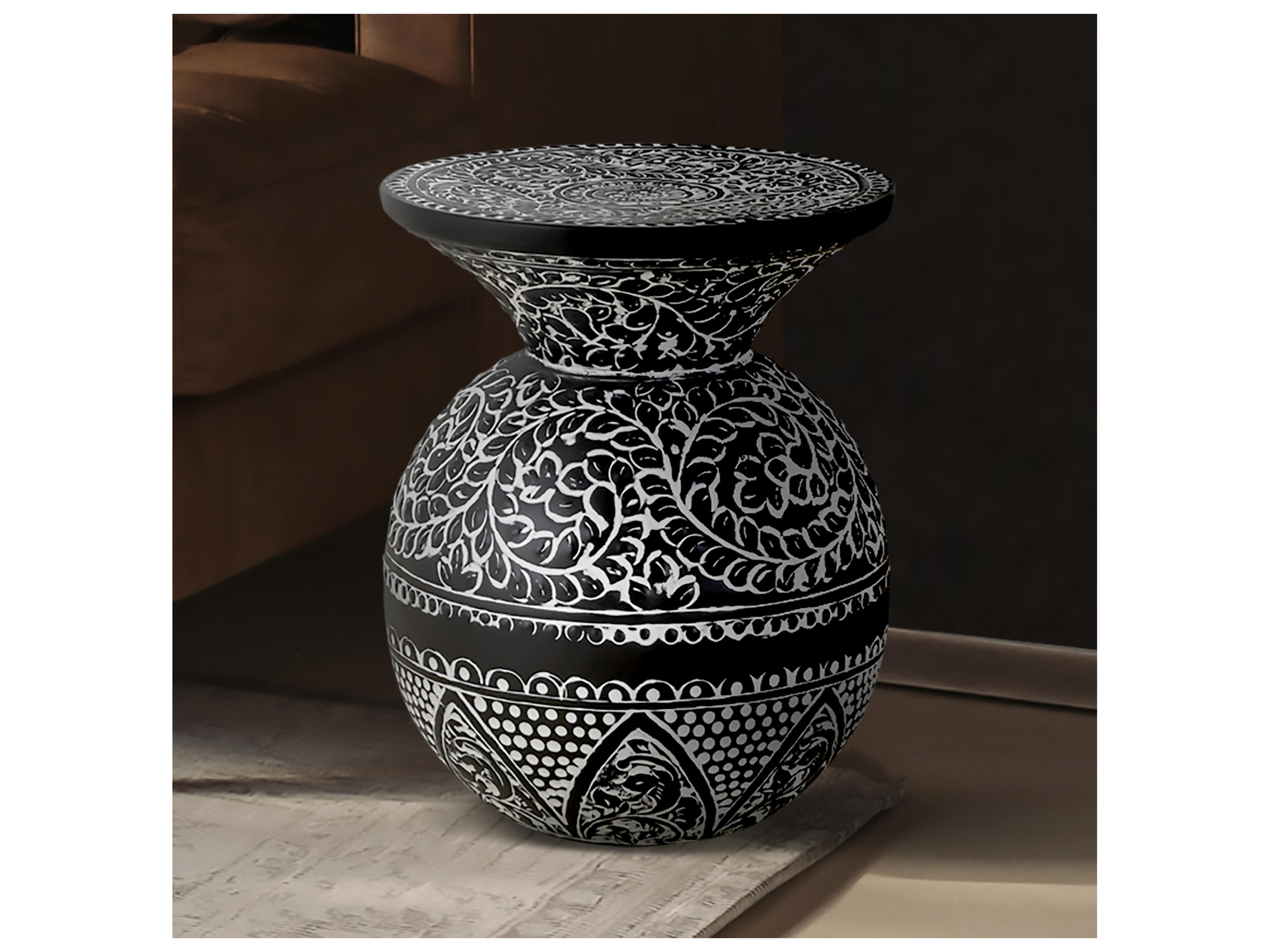 Canarm Navi Round Metal End Table