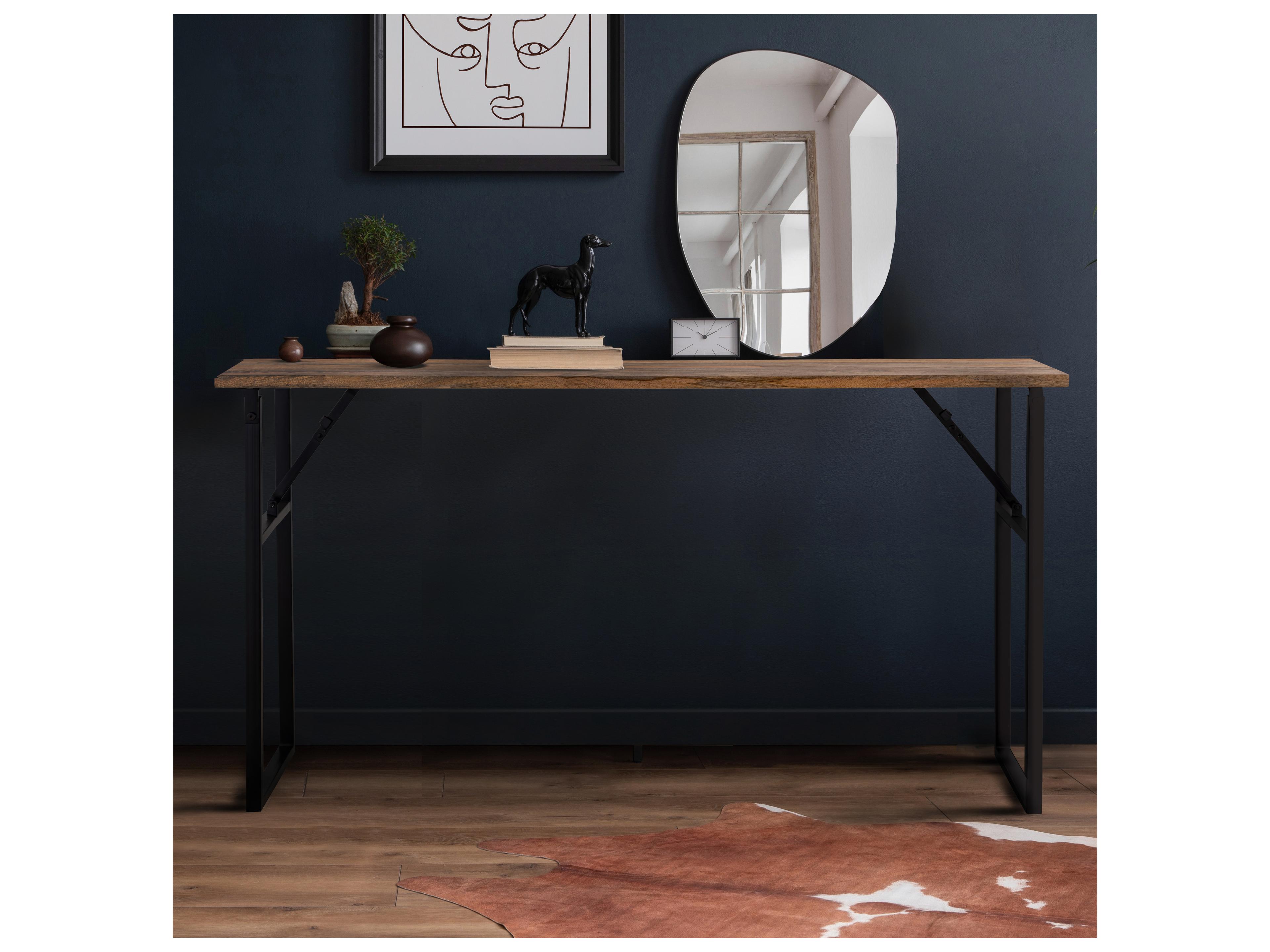 Canarm Deven Rectangular Wood Console Table