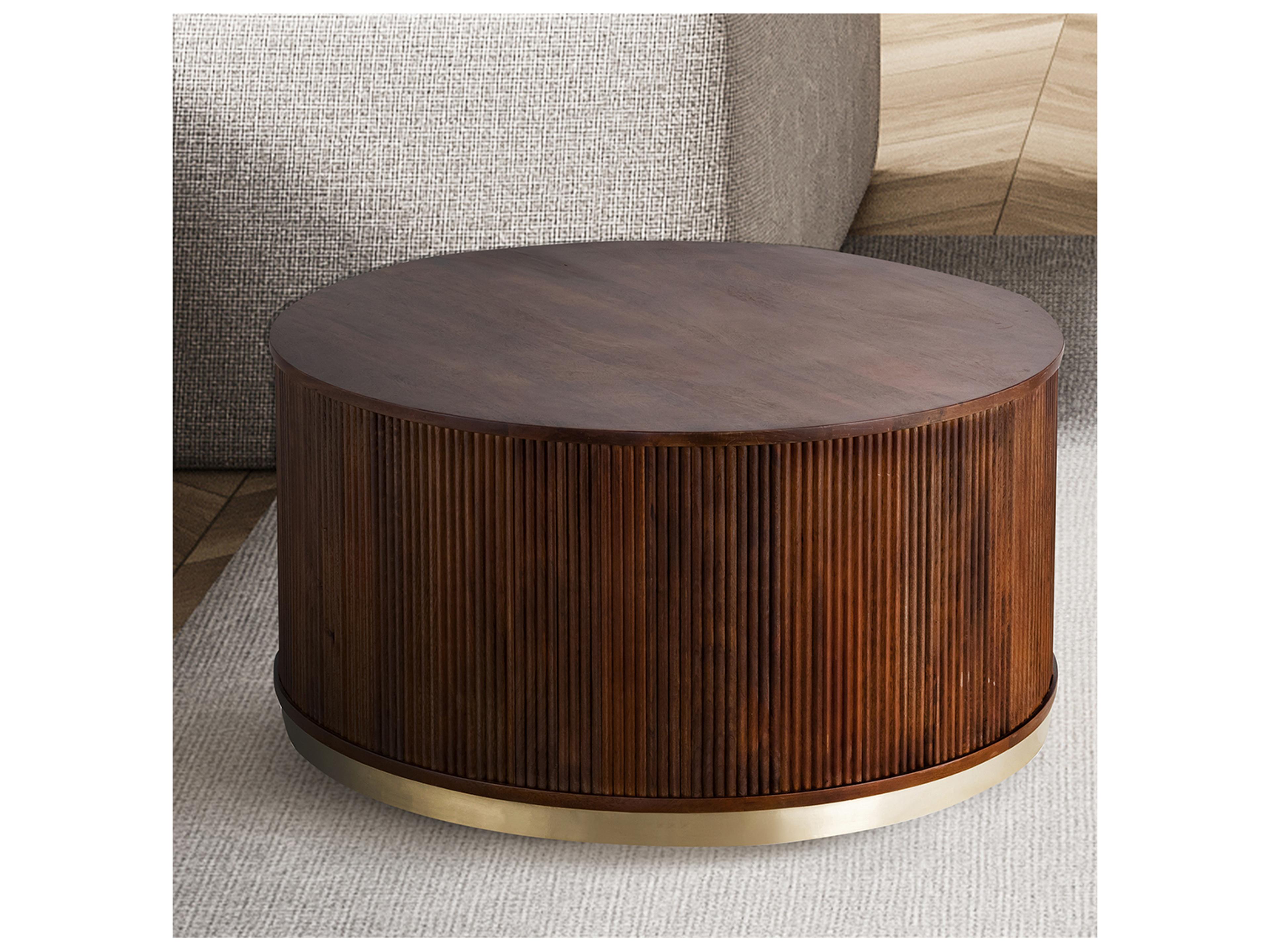 Canarm Delaney Round Wood Coffee Table