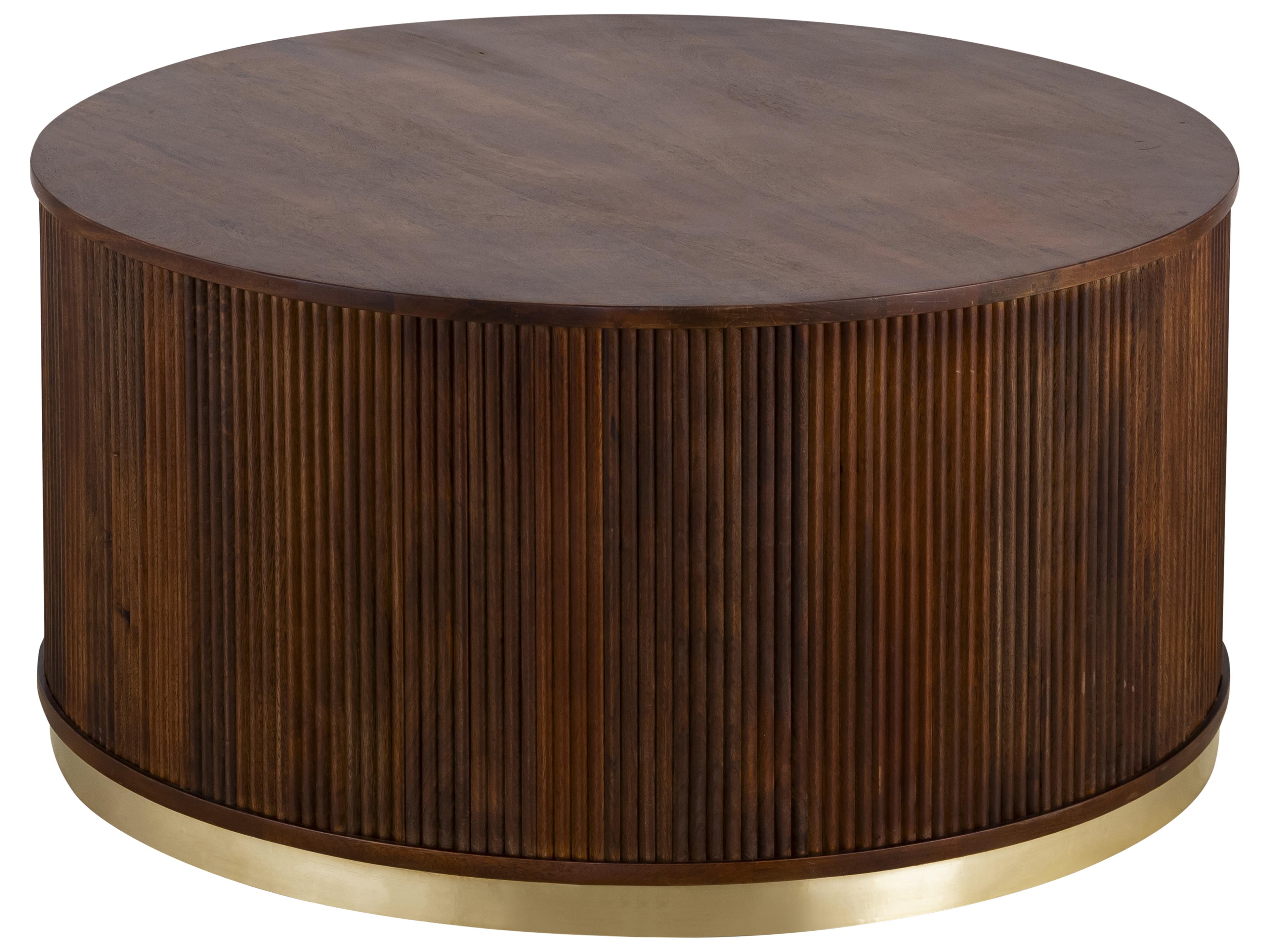 Delaney Round Wood Coffee Table