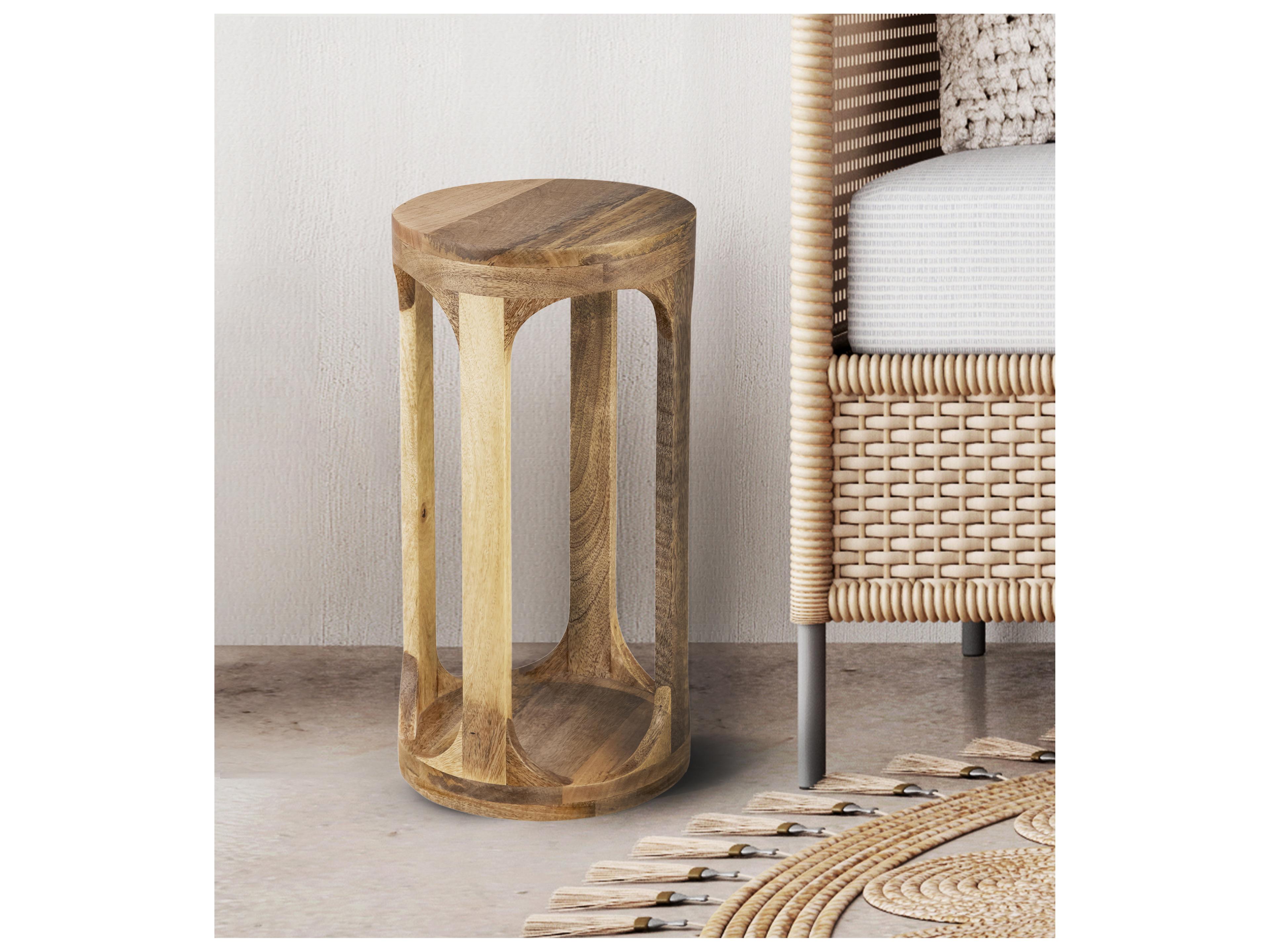 Canarm Lane Round Wood End Table