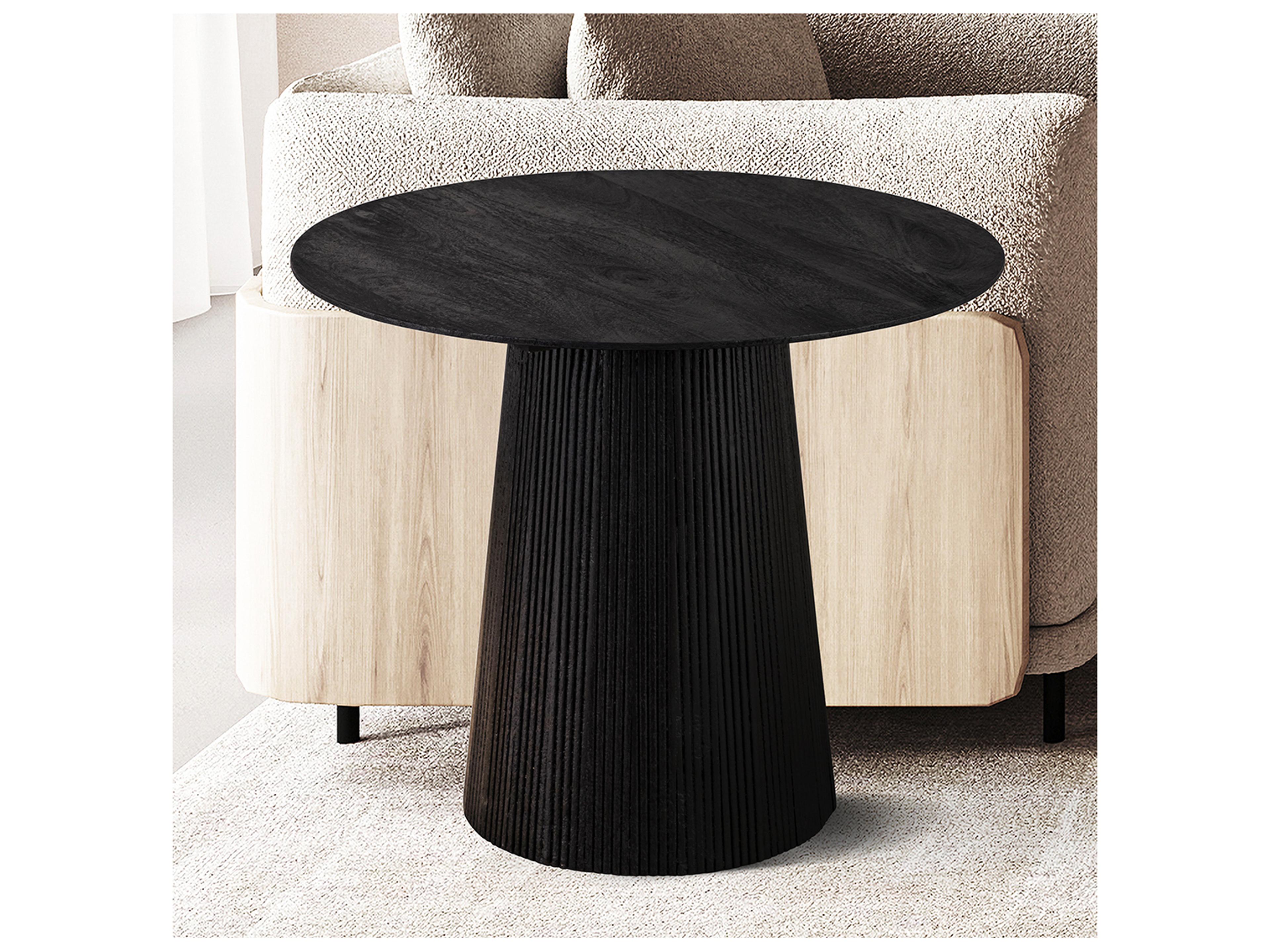 Canarm Madhy Round Wood End Table