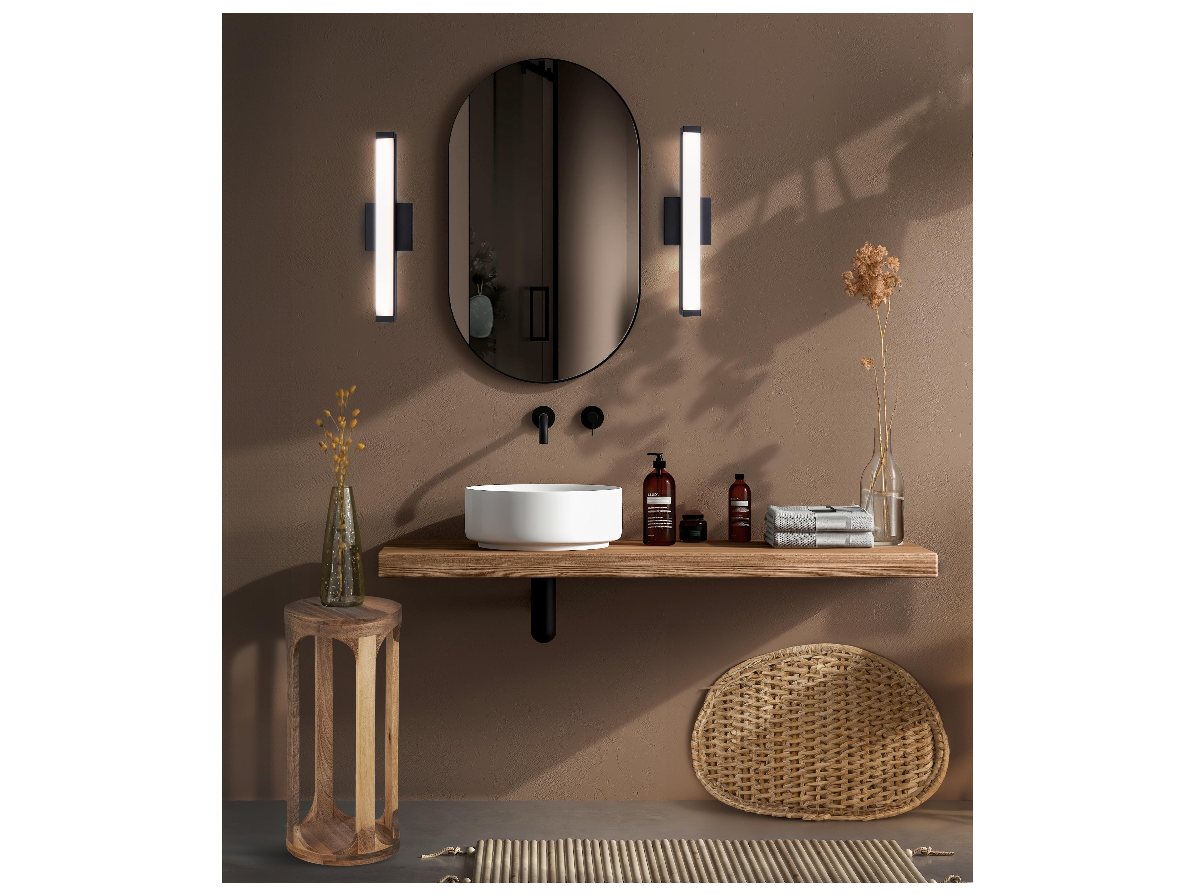 Canarm Jonah 1 -light Black LED Vanity Light