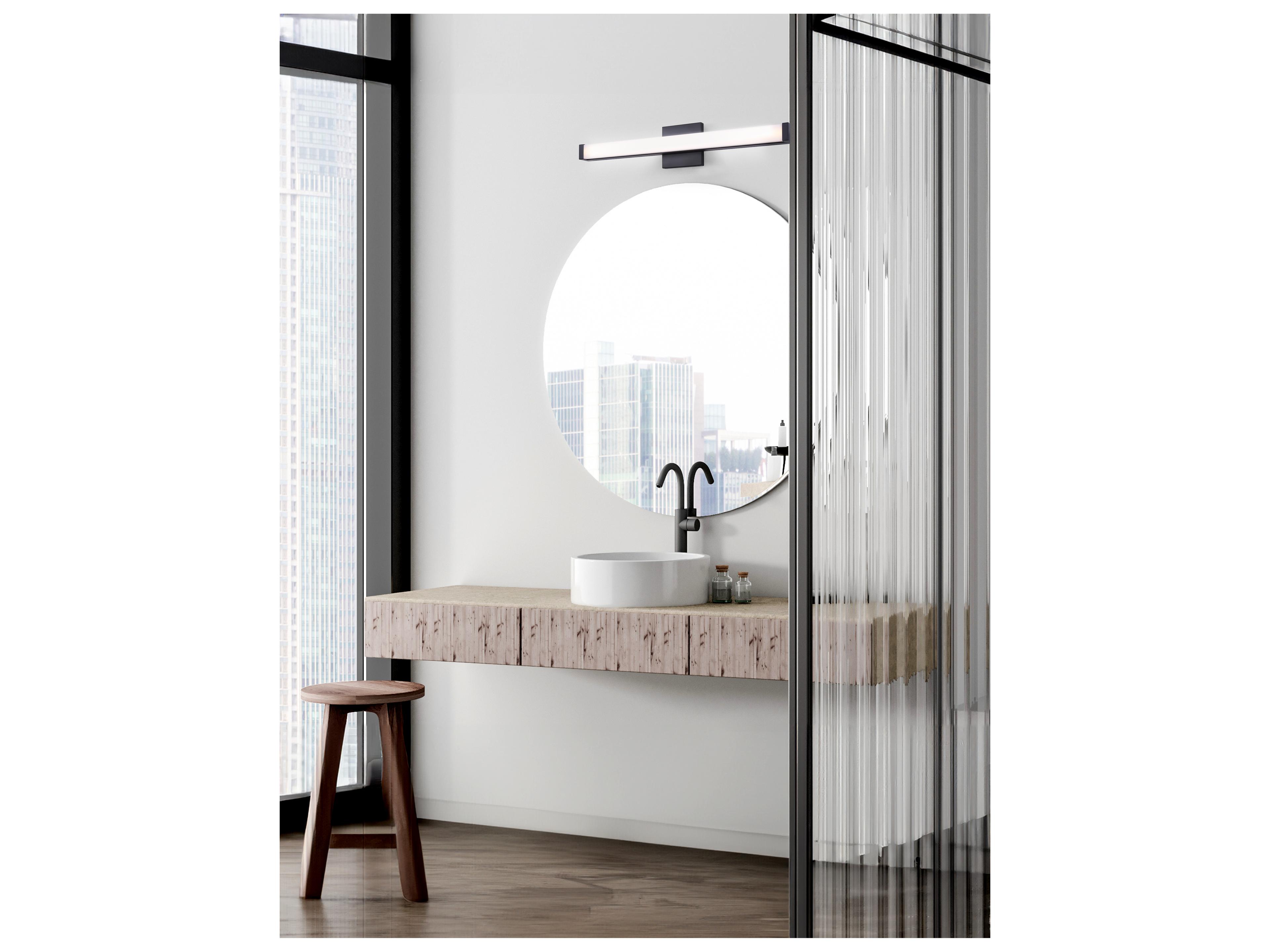 Canarm Jonah 1 -light Black LED Vanity Light