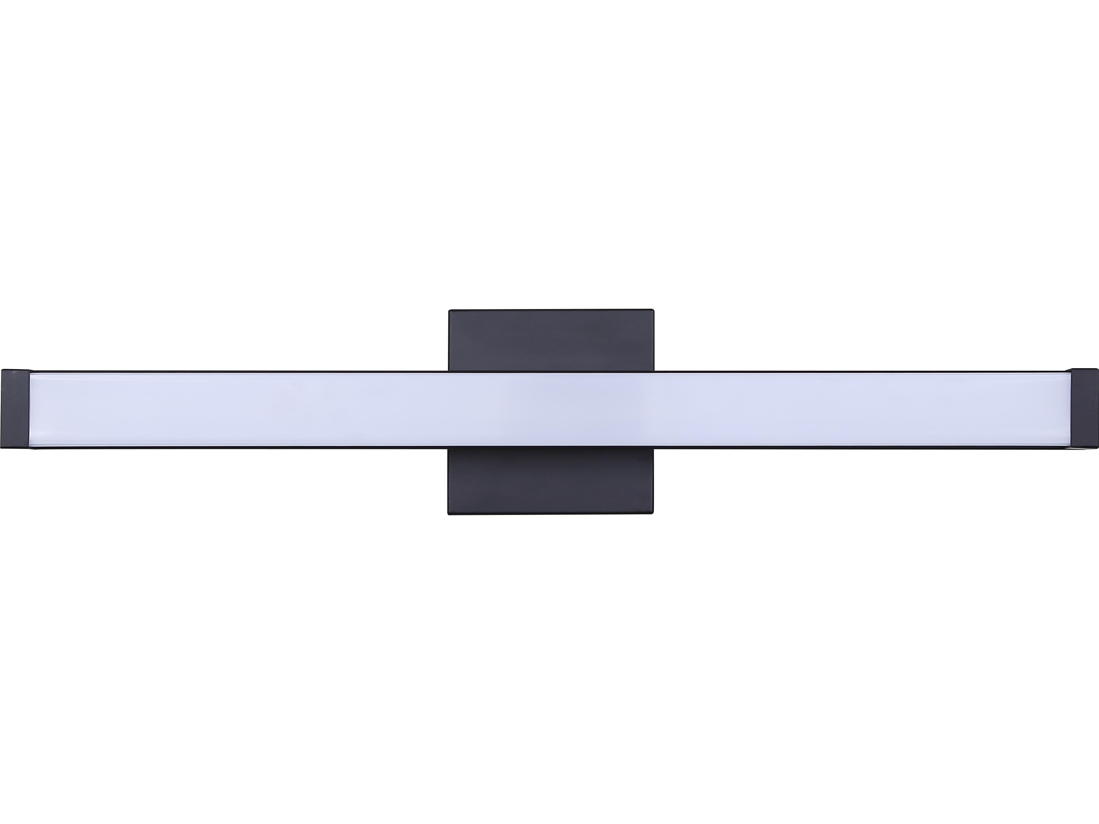 Canarm Jonah 1 -light Black LED Vanity Light