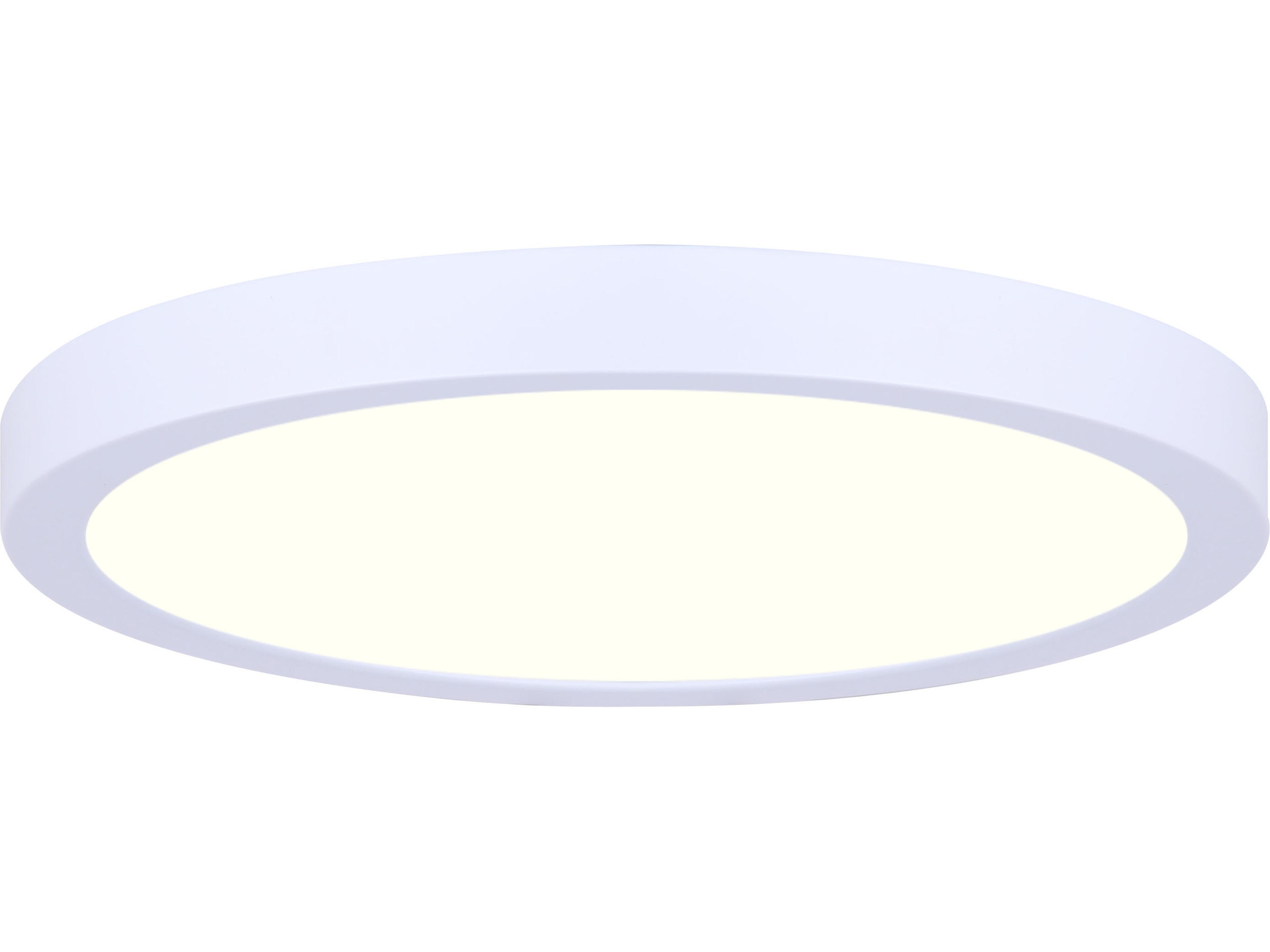 Led Disk White LED Round Flush Mount