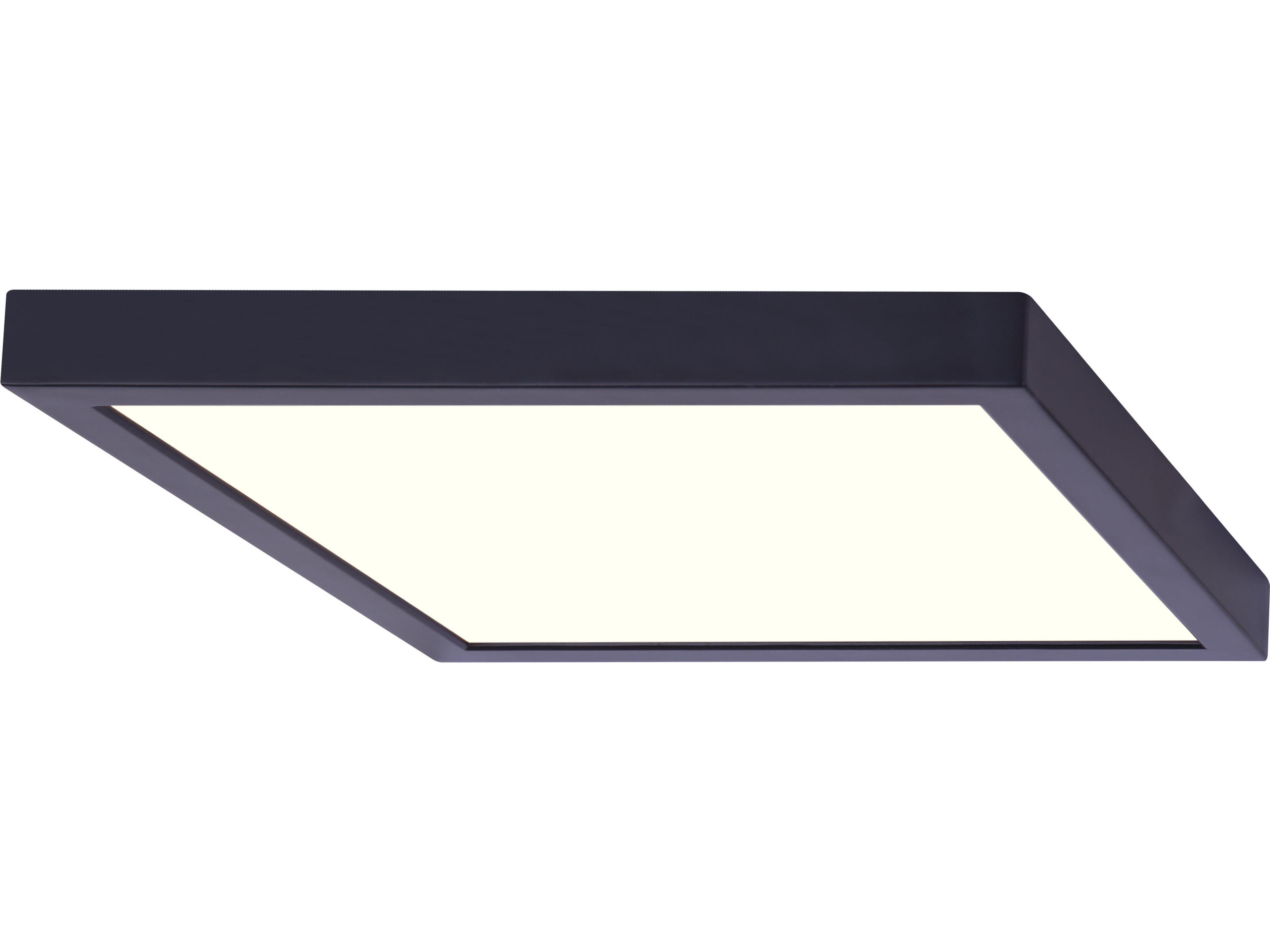 Canarm Led Square Disk Black LED Flush Mount