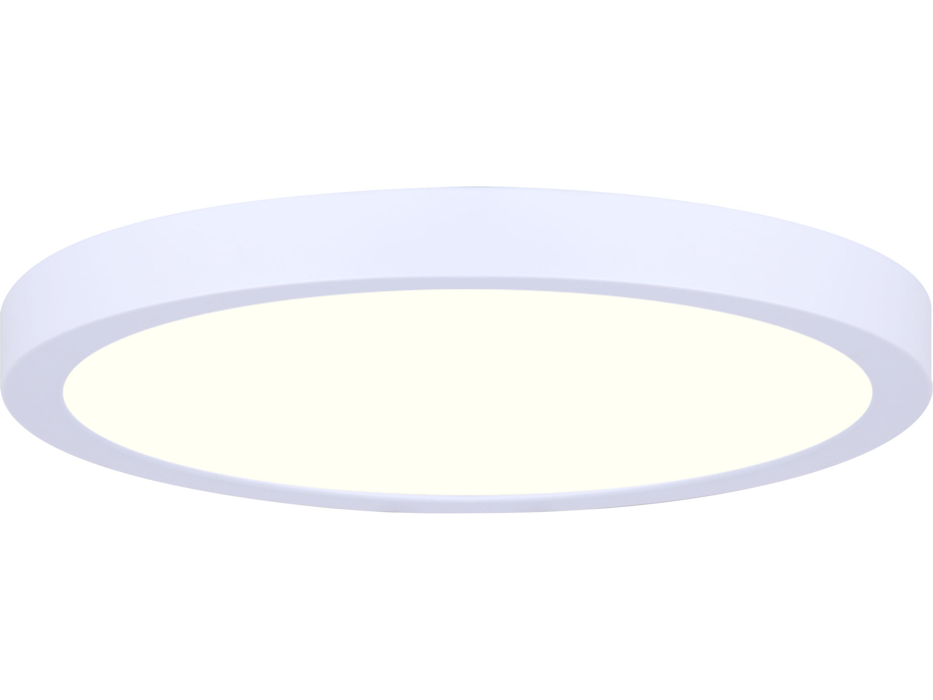 Led Disk White LED Round Flush Mount