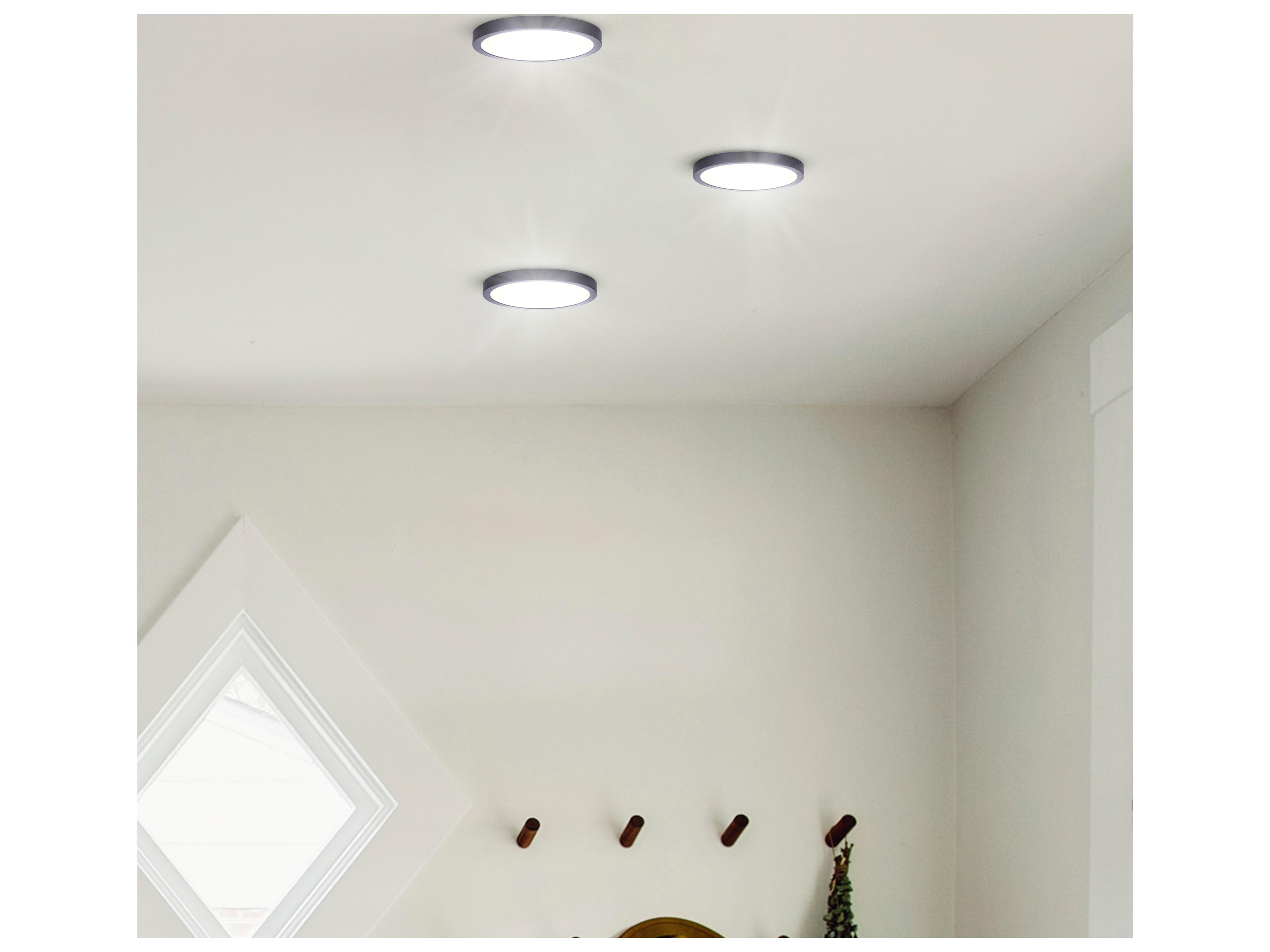 Canarm Led Round Disk Black LED Flush Mount