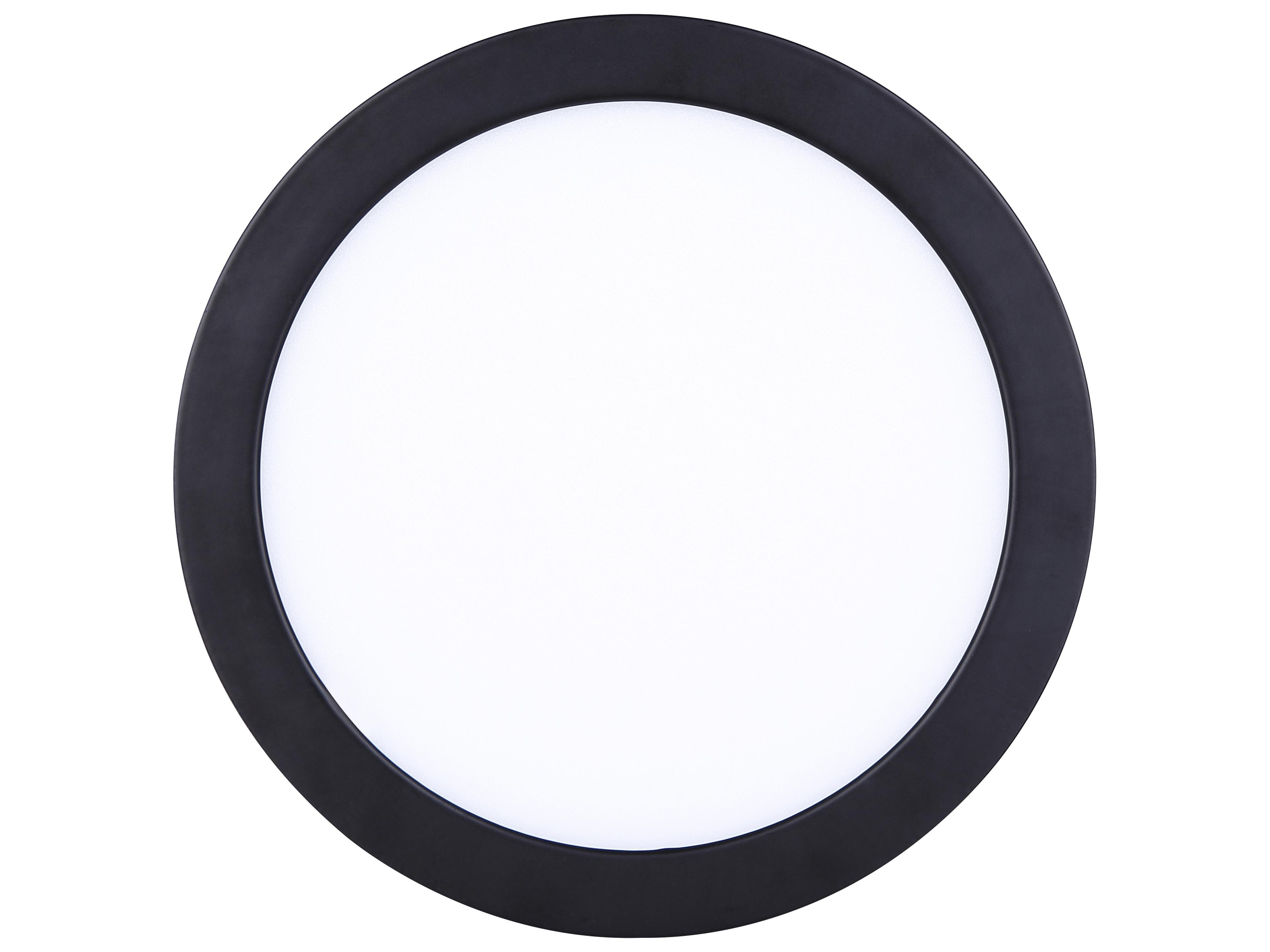 Canarm Led Round Disk Black LED Flush Mount