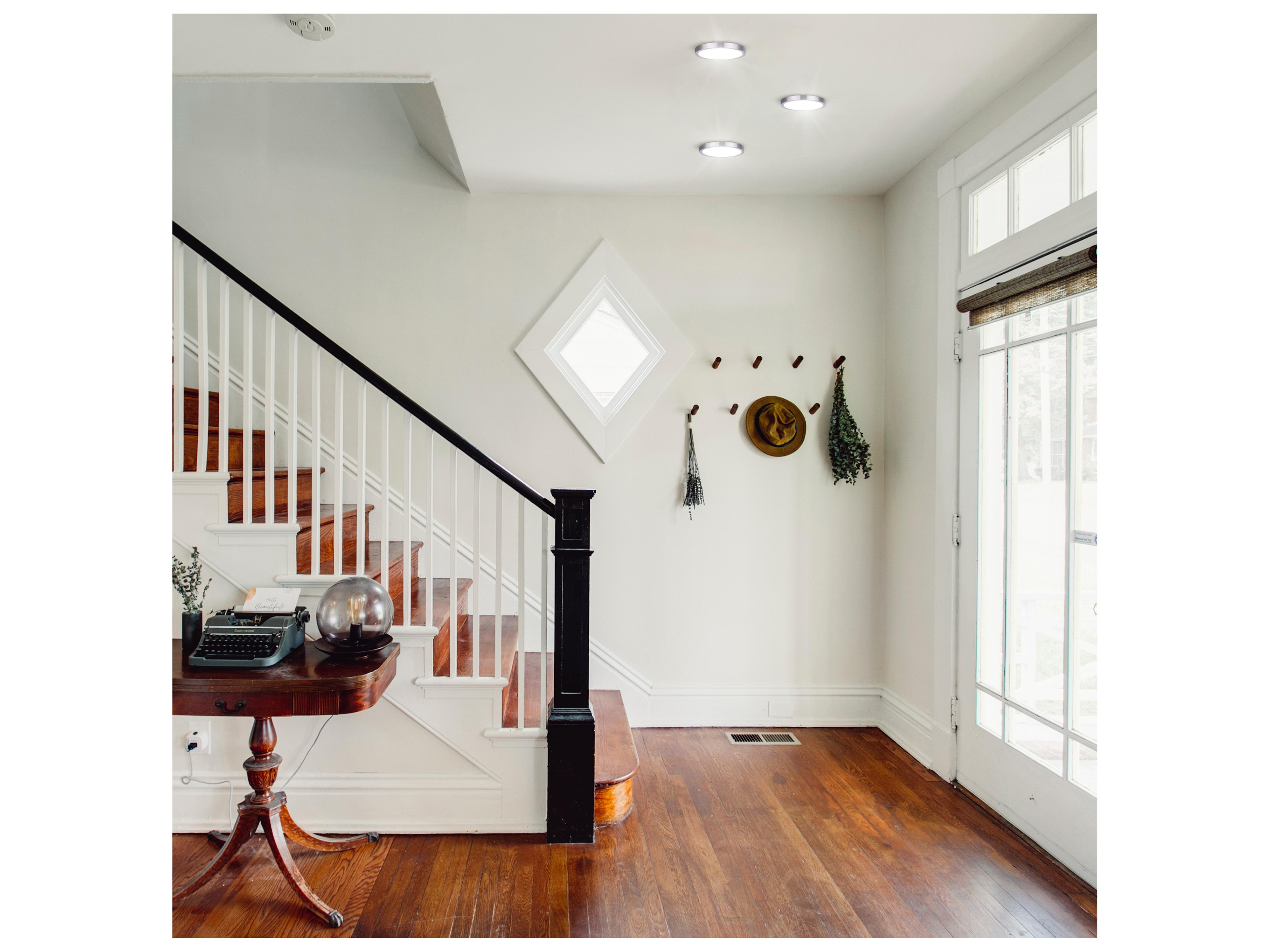 Canarm Led Round Disk Nickel LED Flush Mount