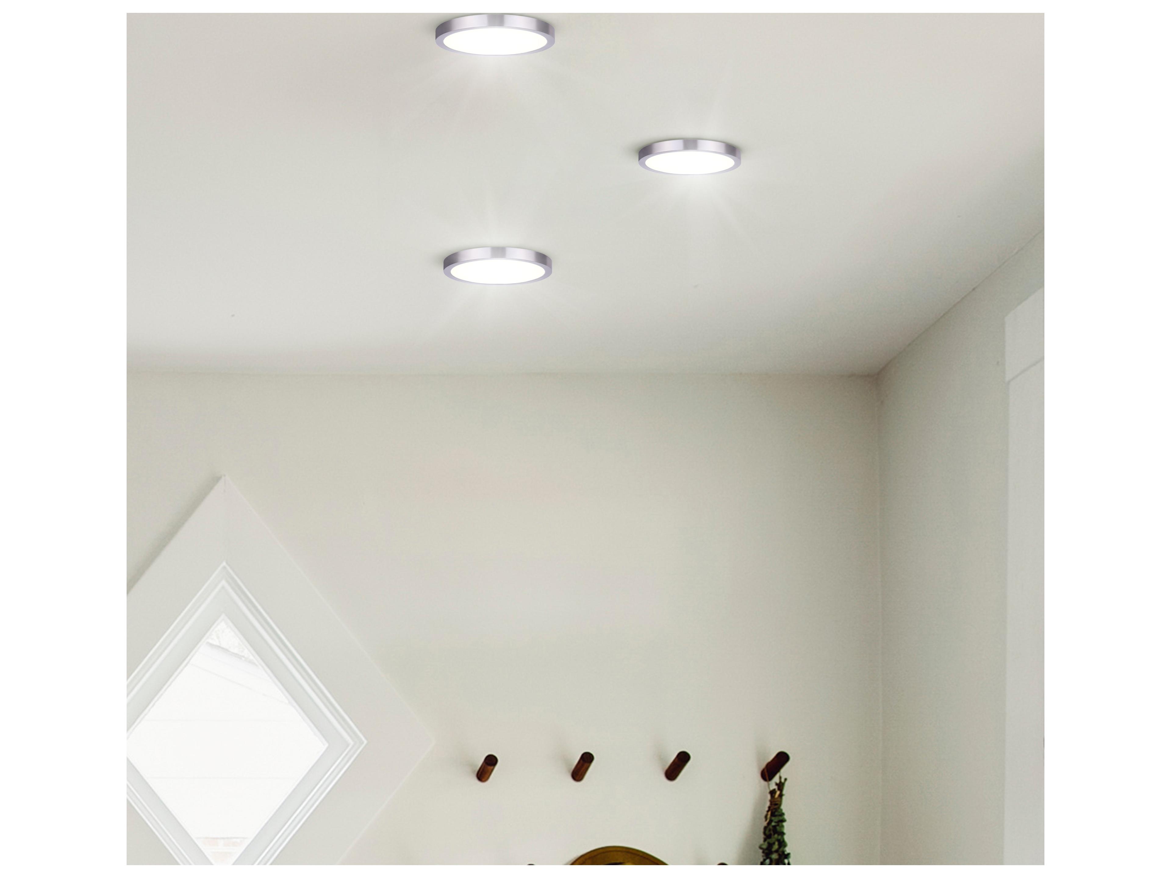 Canarm Led Round Disk Nickel LED Flush Mount