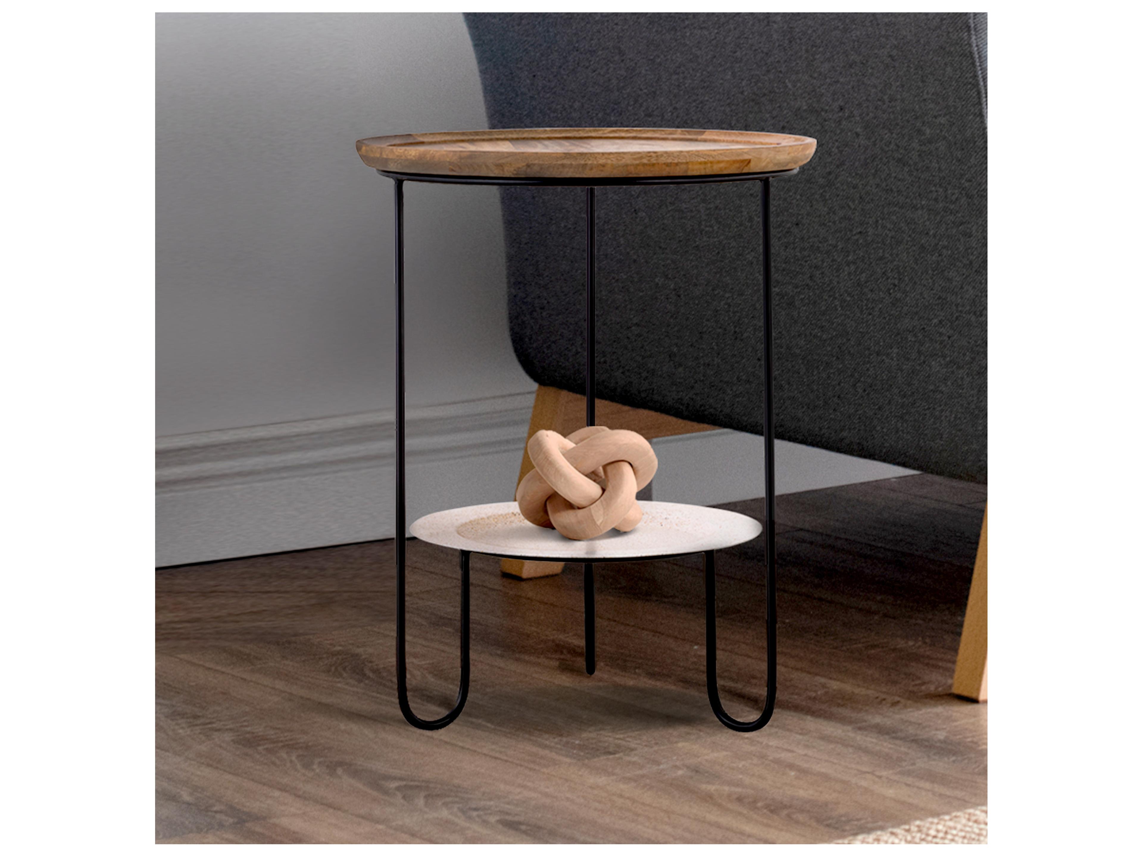 Canarm Shylah Round Wood End Table