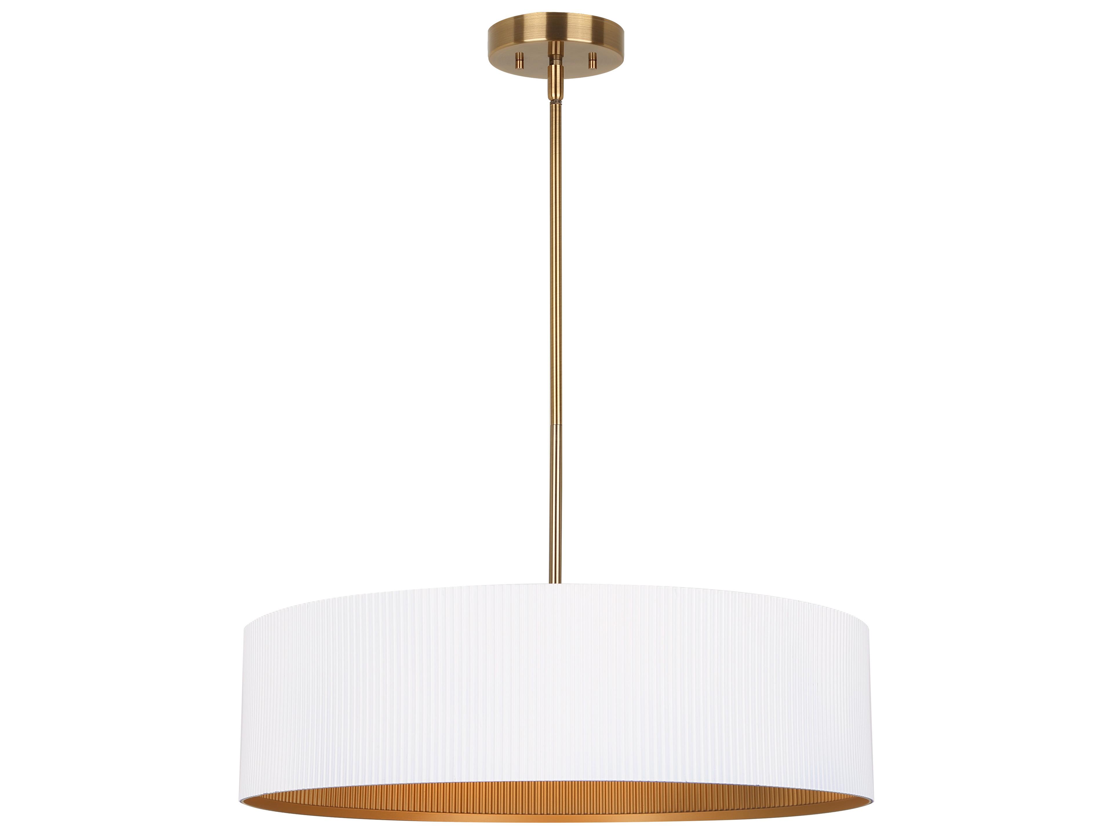 Rexton 3 -light White Drum Pendant