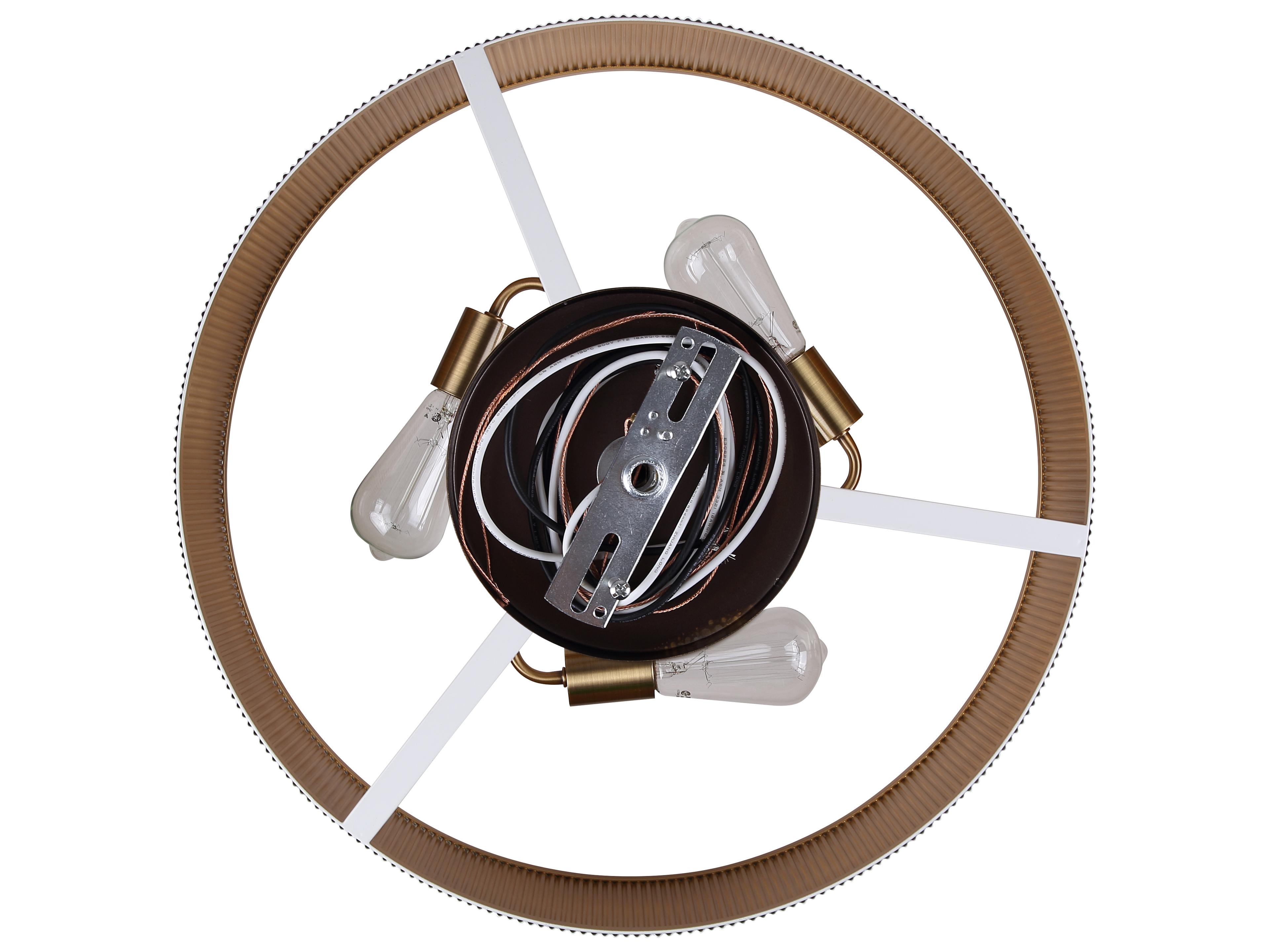 Canarm Rexton 3 -light White Drum Pendant