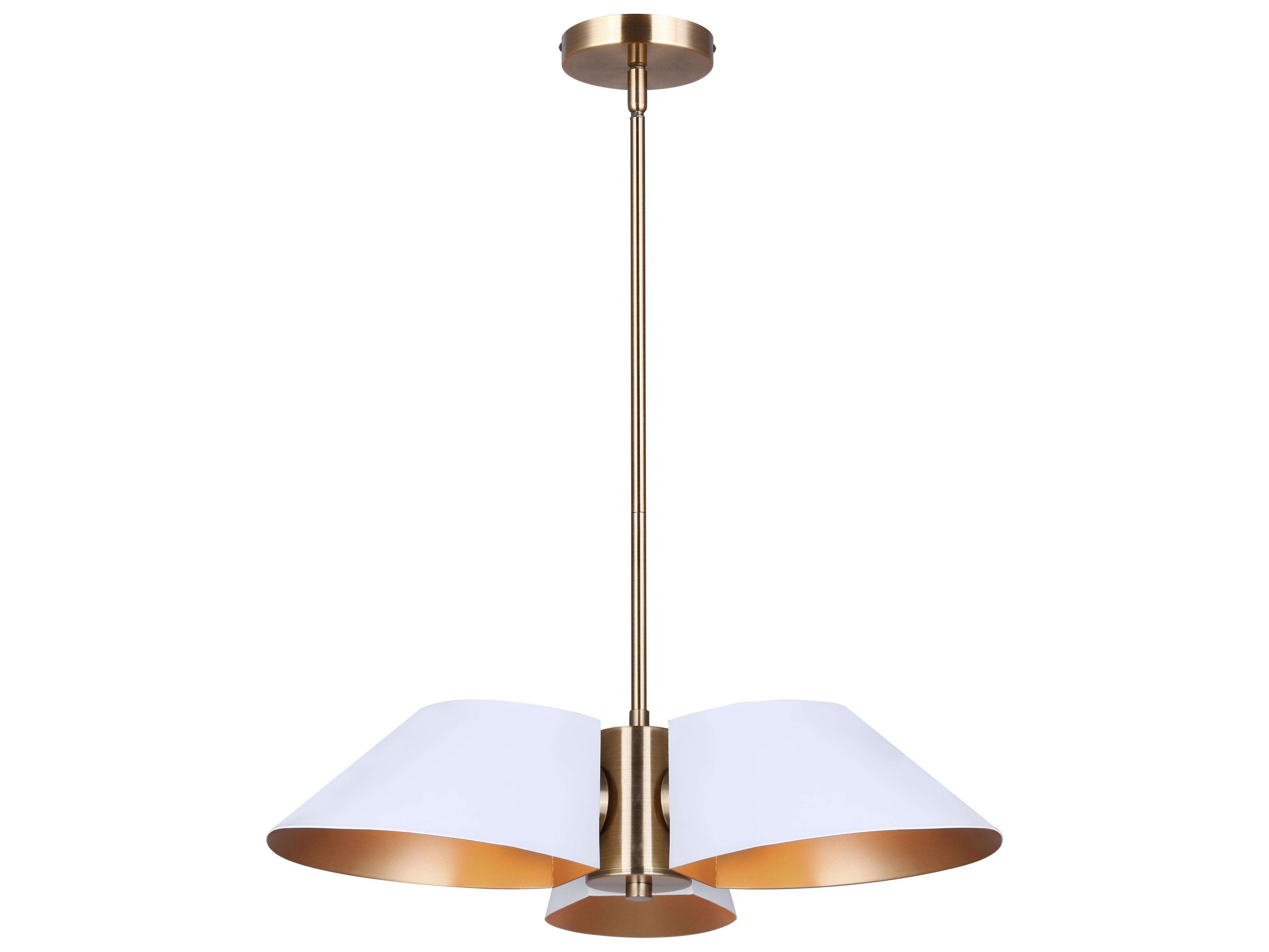 Daxton 3 -light White Linear Chandelier