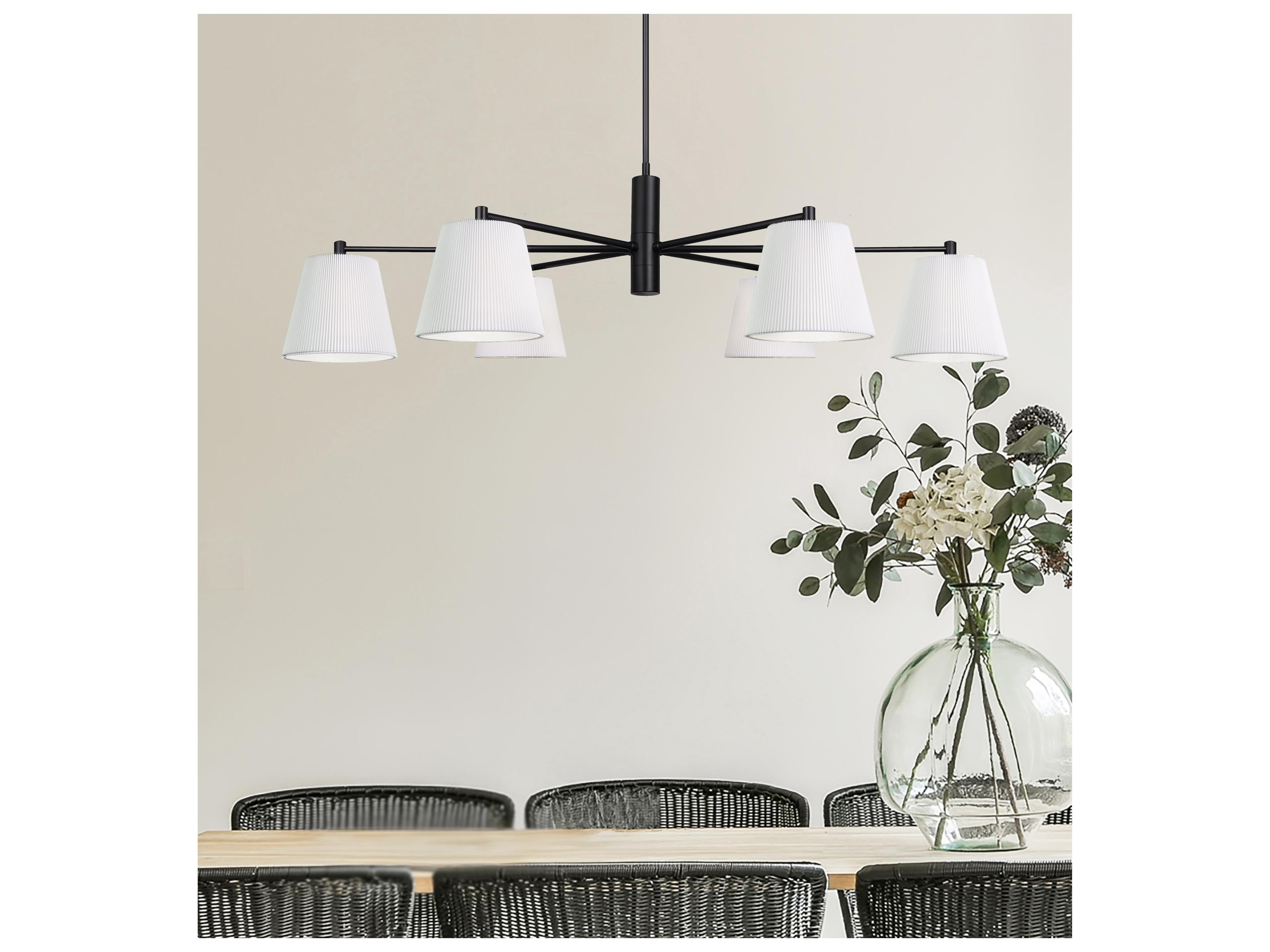 Canarm Aspen 6 -light Black Linear Chandelier