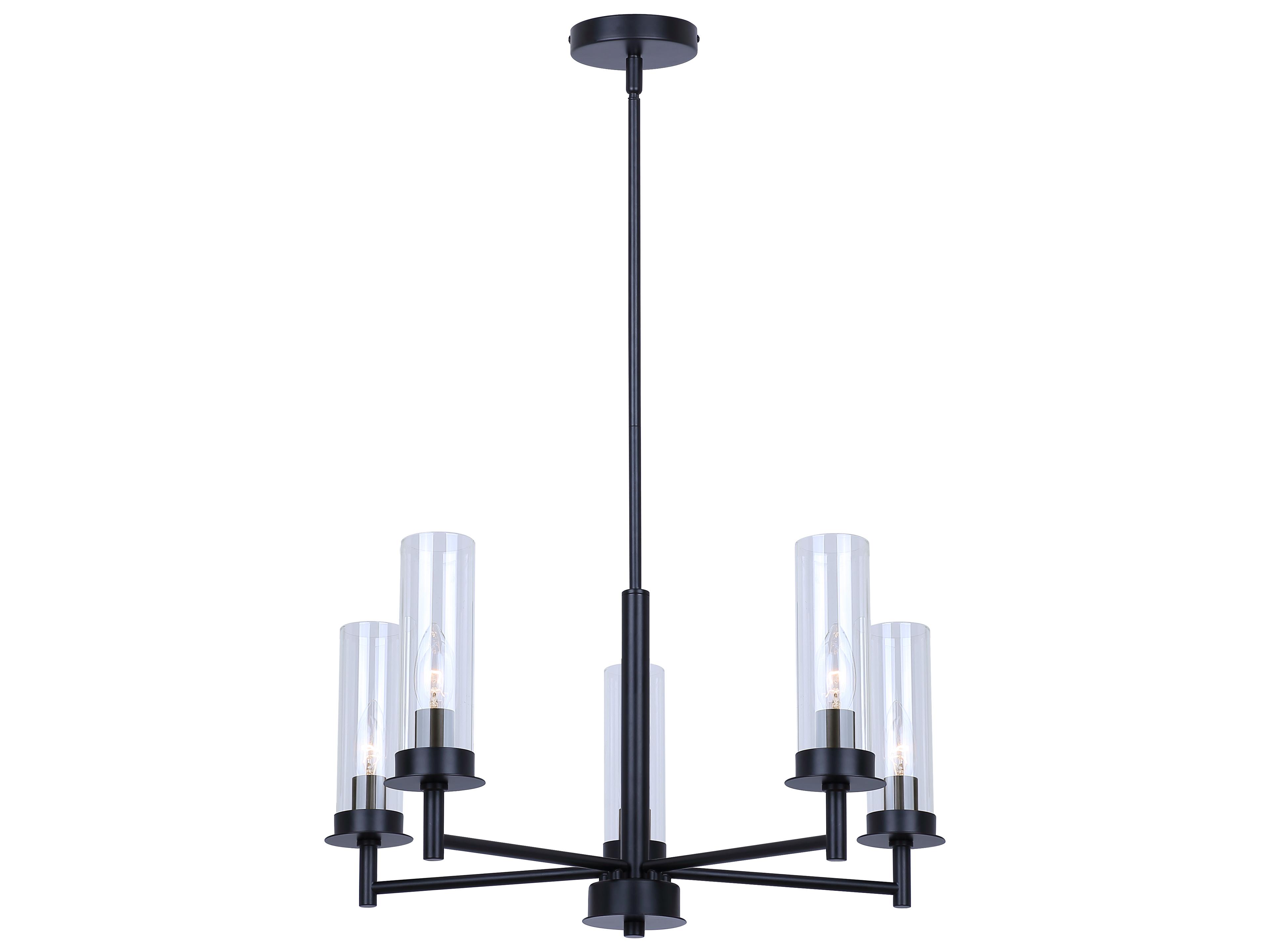 Benson 5 -light Black Candelabra Chandelier
