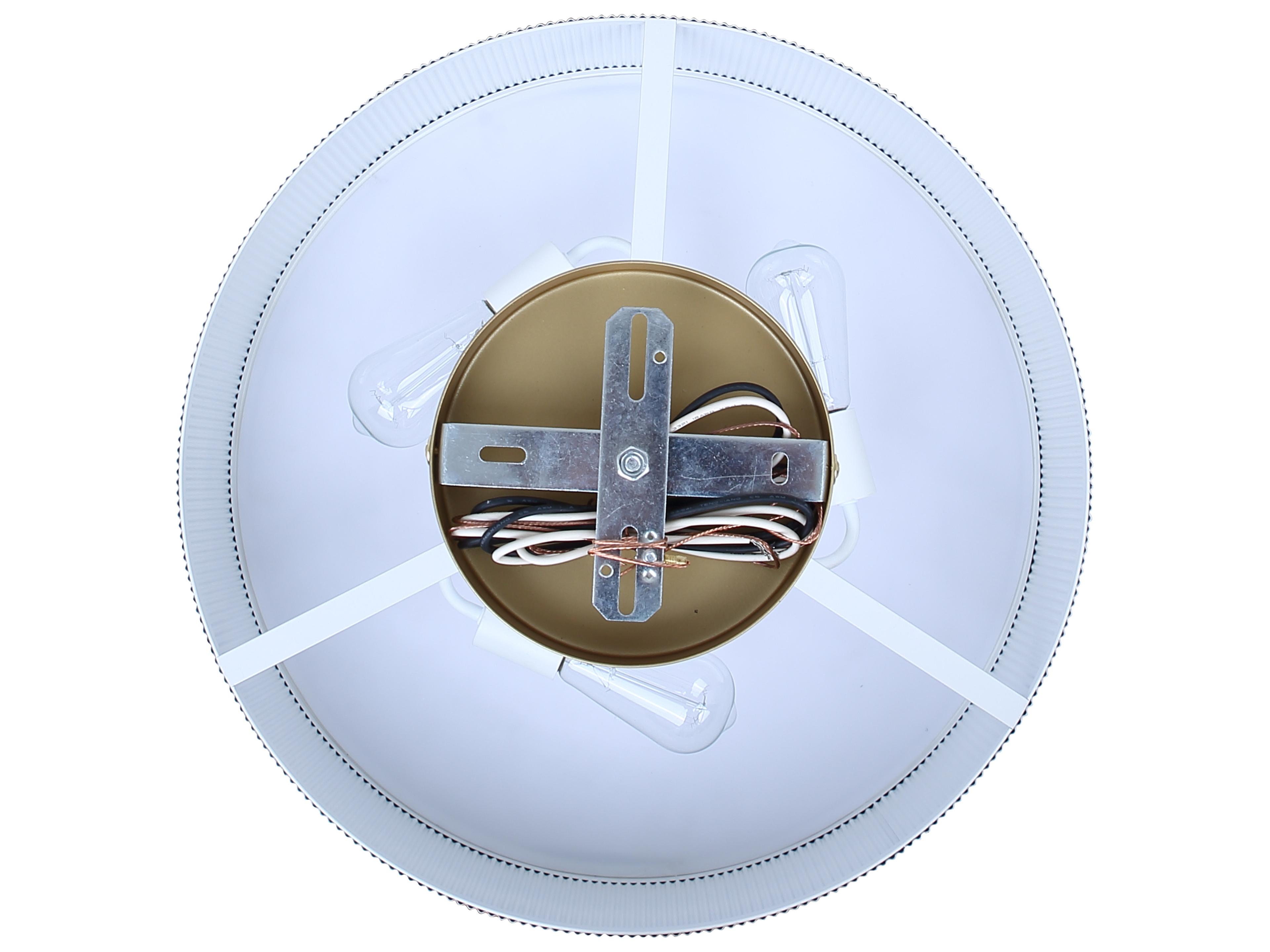 Canarm Scarlett 3 -light Gold Drum Pendant