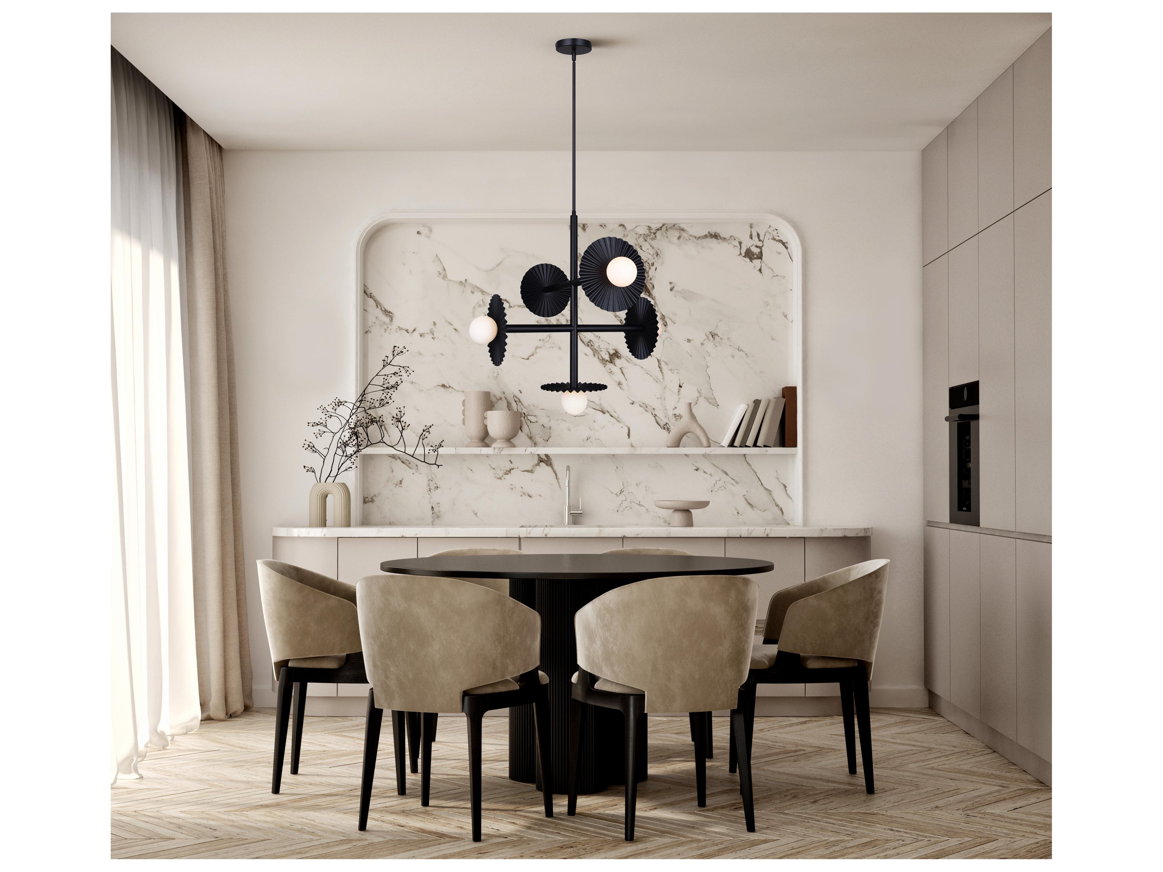 Canarm Payton 5 -light Black Chandelier