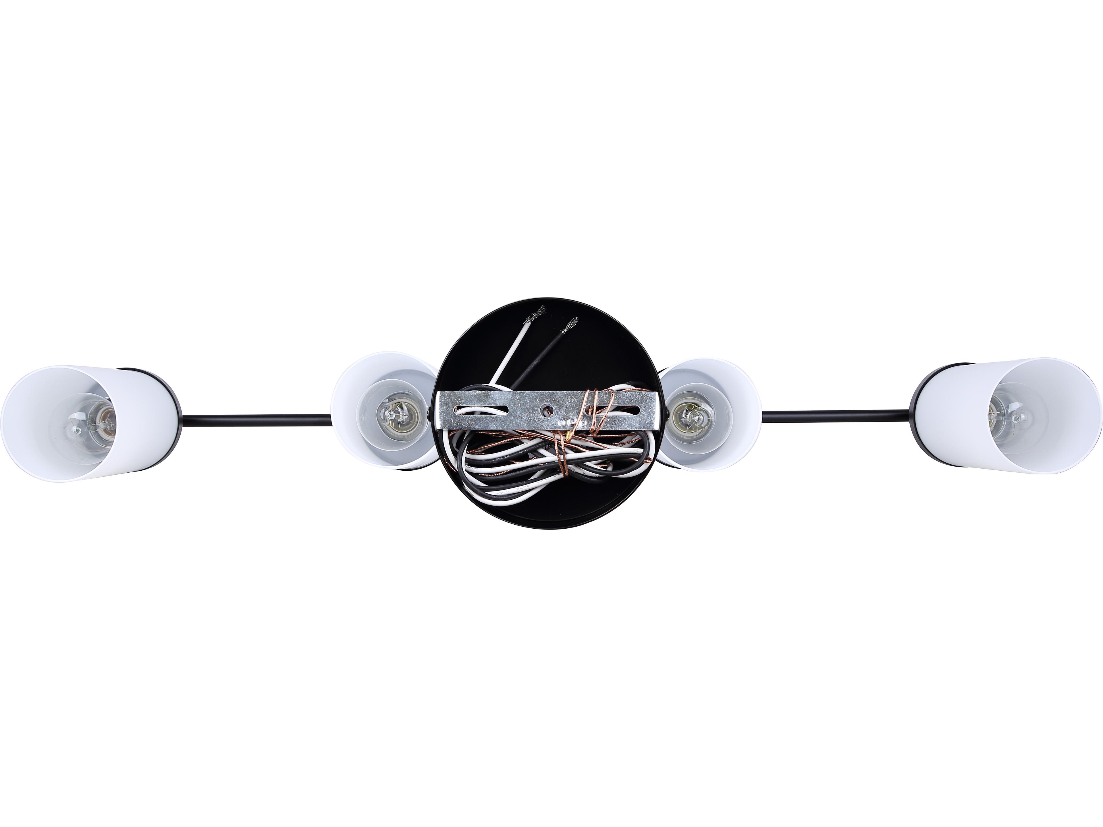 Canarm Malloy 4 -light Black Linear Chandelier
