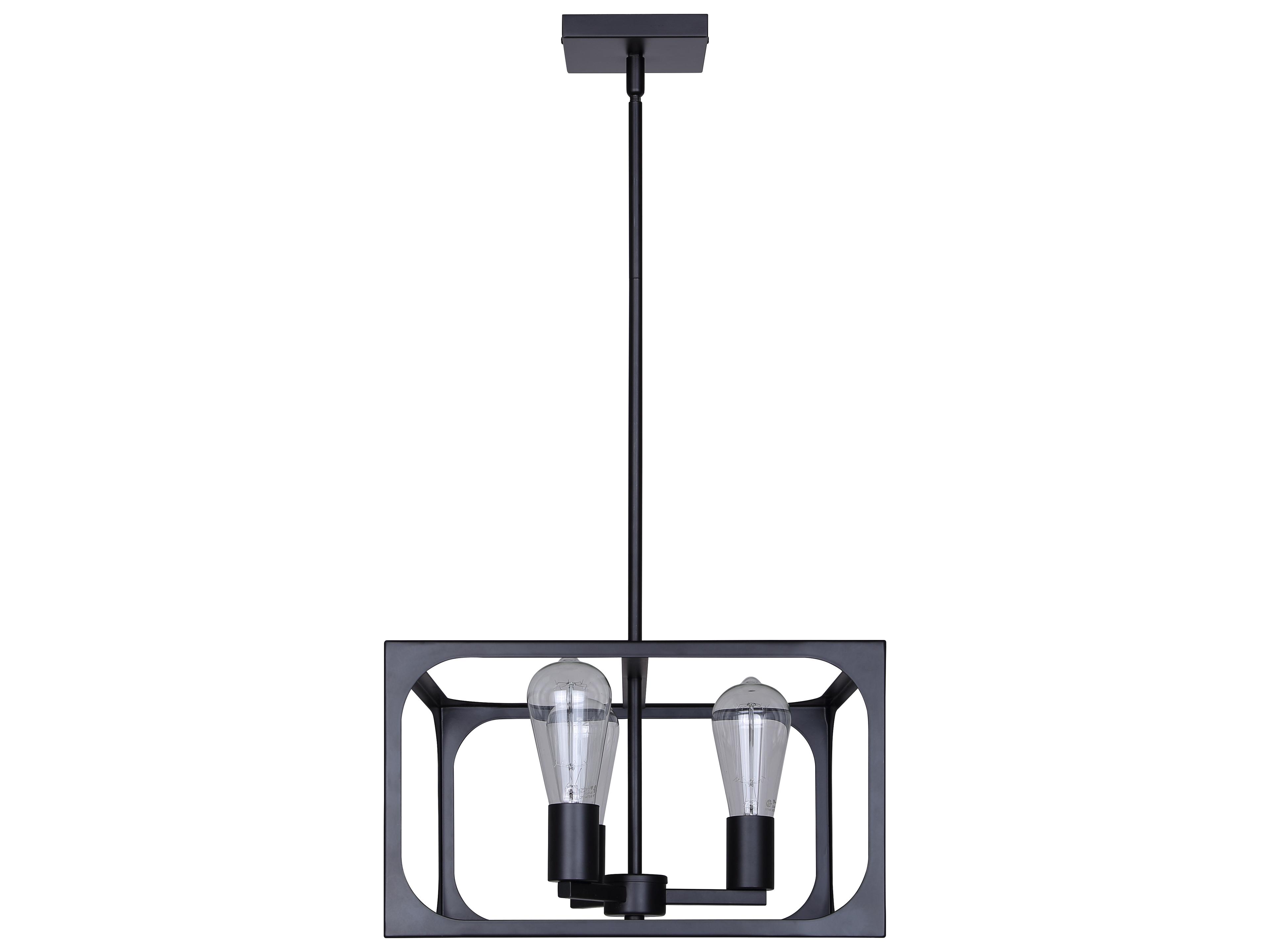 Canarm Zelie 3 -light Black Chandelier