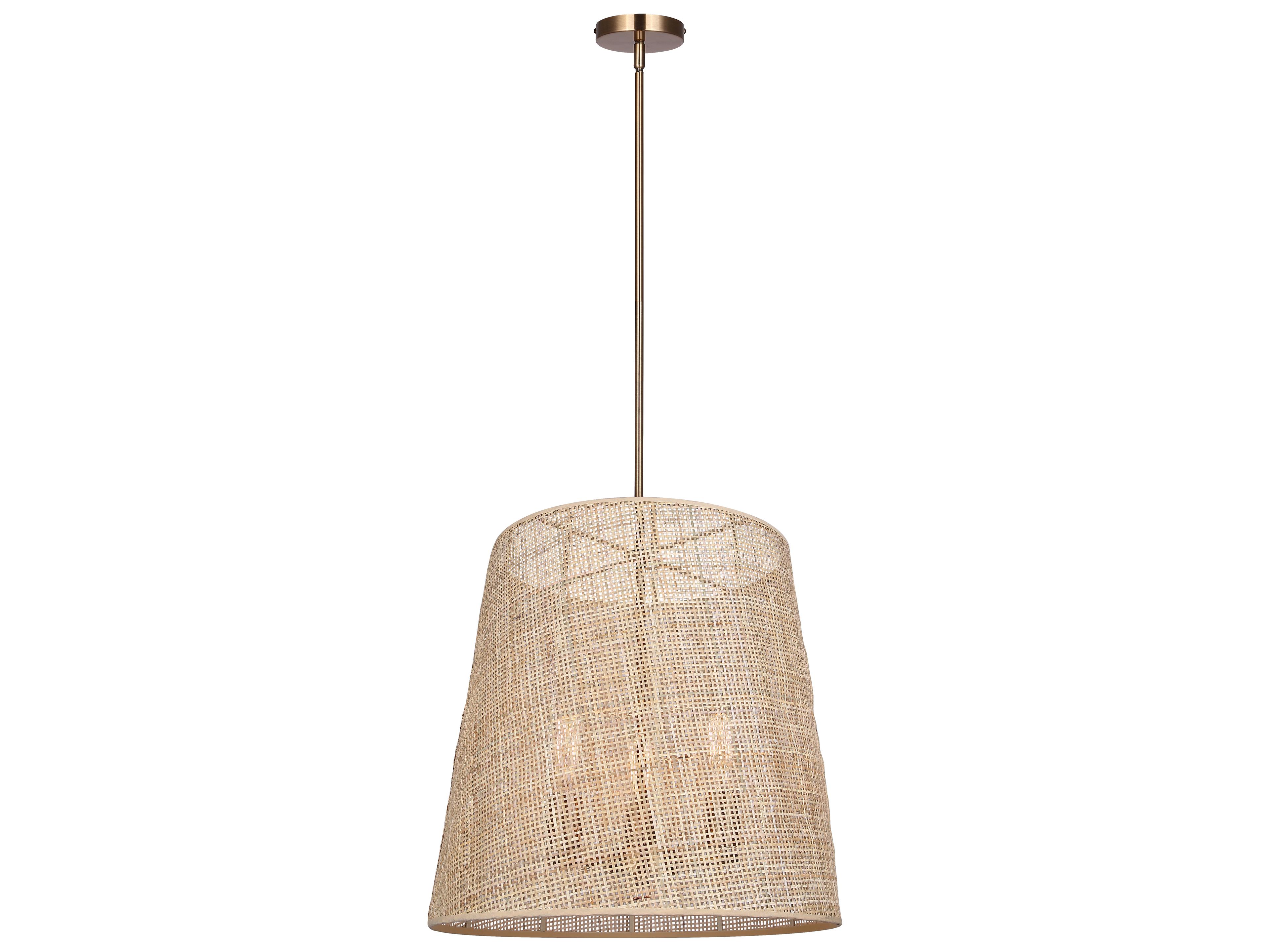 Mia 3 -light Black Drum Chandelier