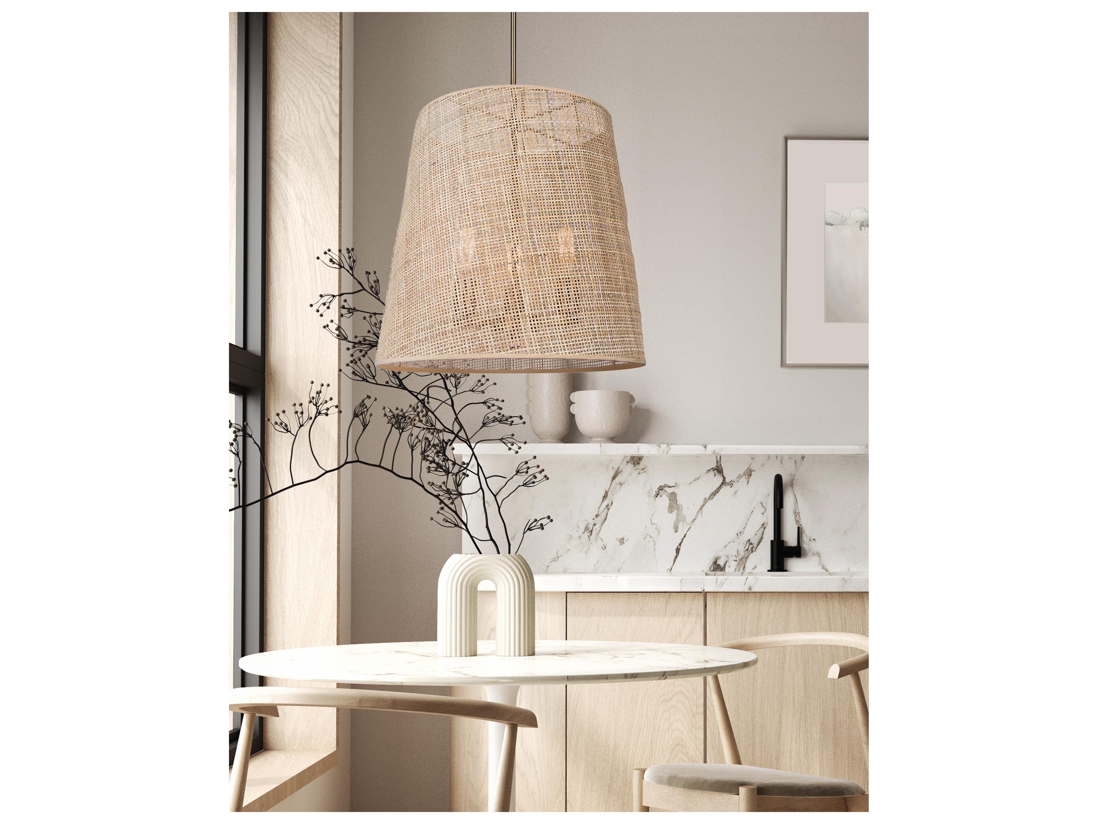 Canarm Mia 3 -light Black Drum Chandelier