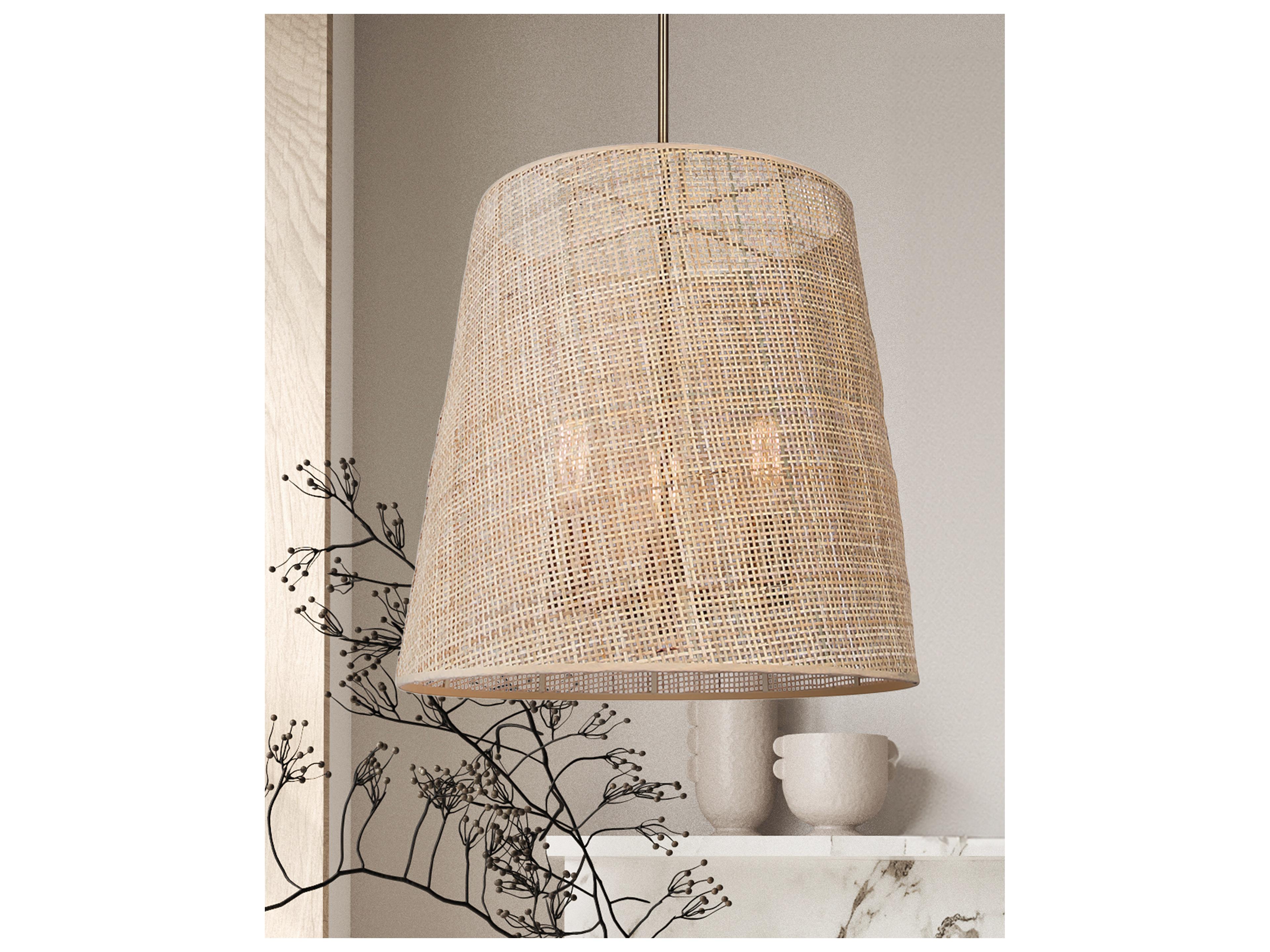 Canarm Mia 3 -light Black Drum Chandelier