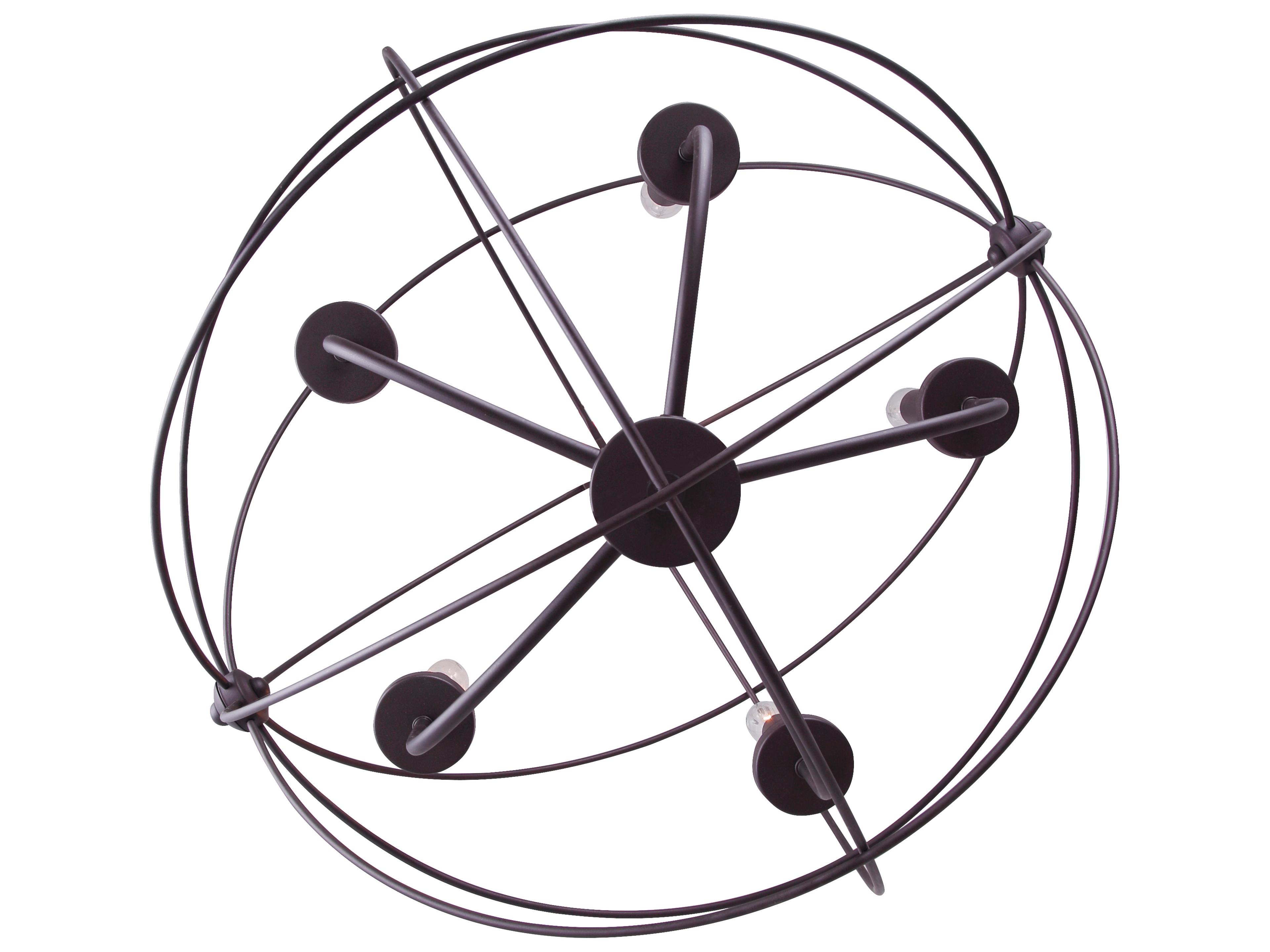 Canarm Sumerside 5 -light Bronze Globe Chandelier