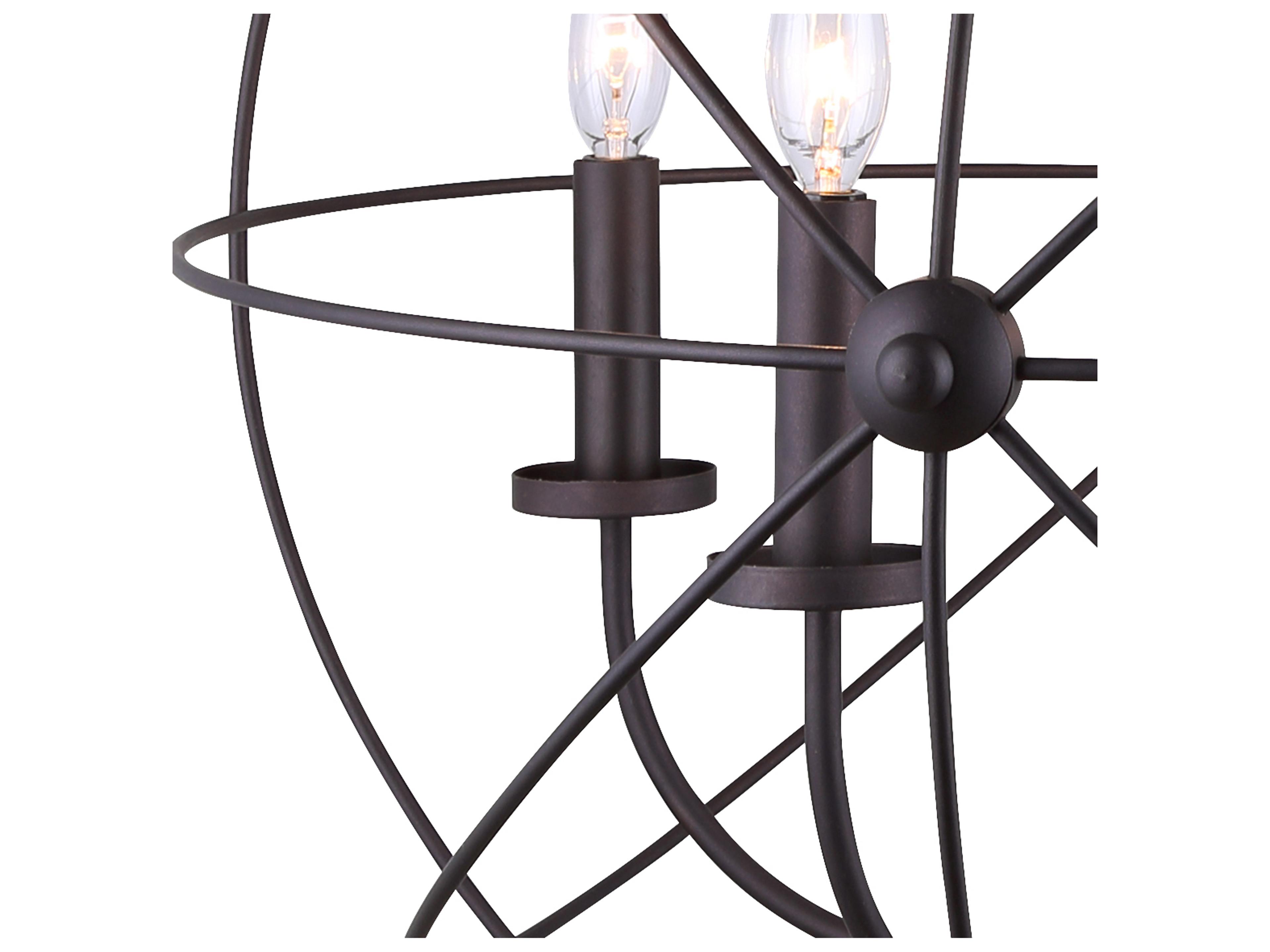 Canarm Sumerside 5 -light Bronze Globe Chandelier