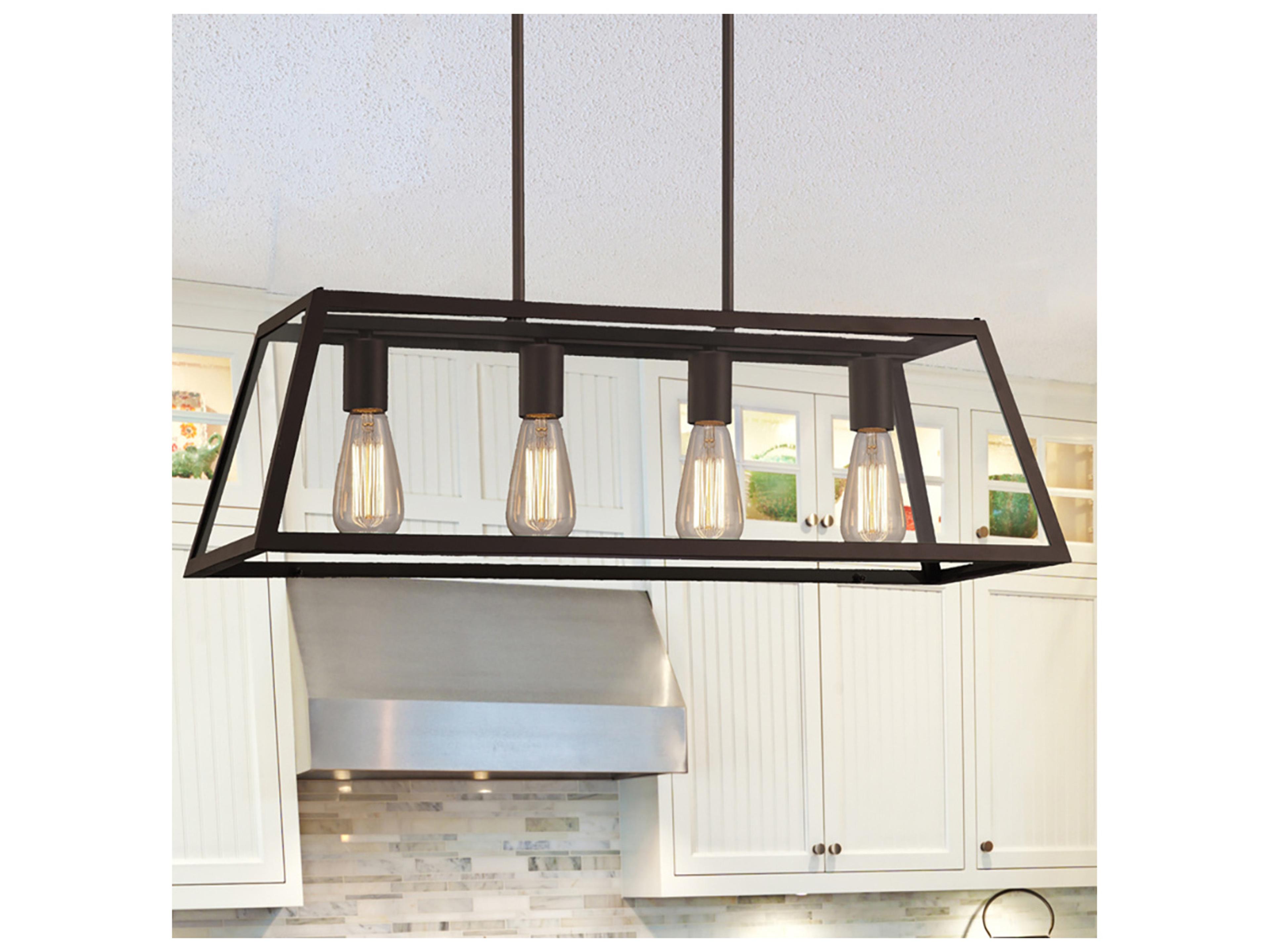 Canarm Flynn 4 -light Bronze Chandelier