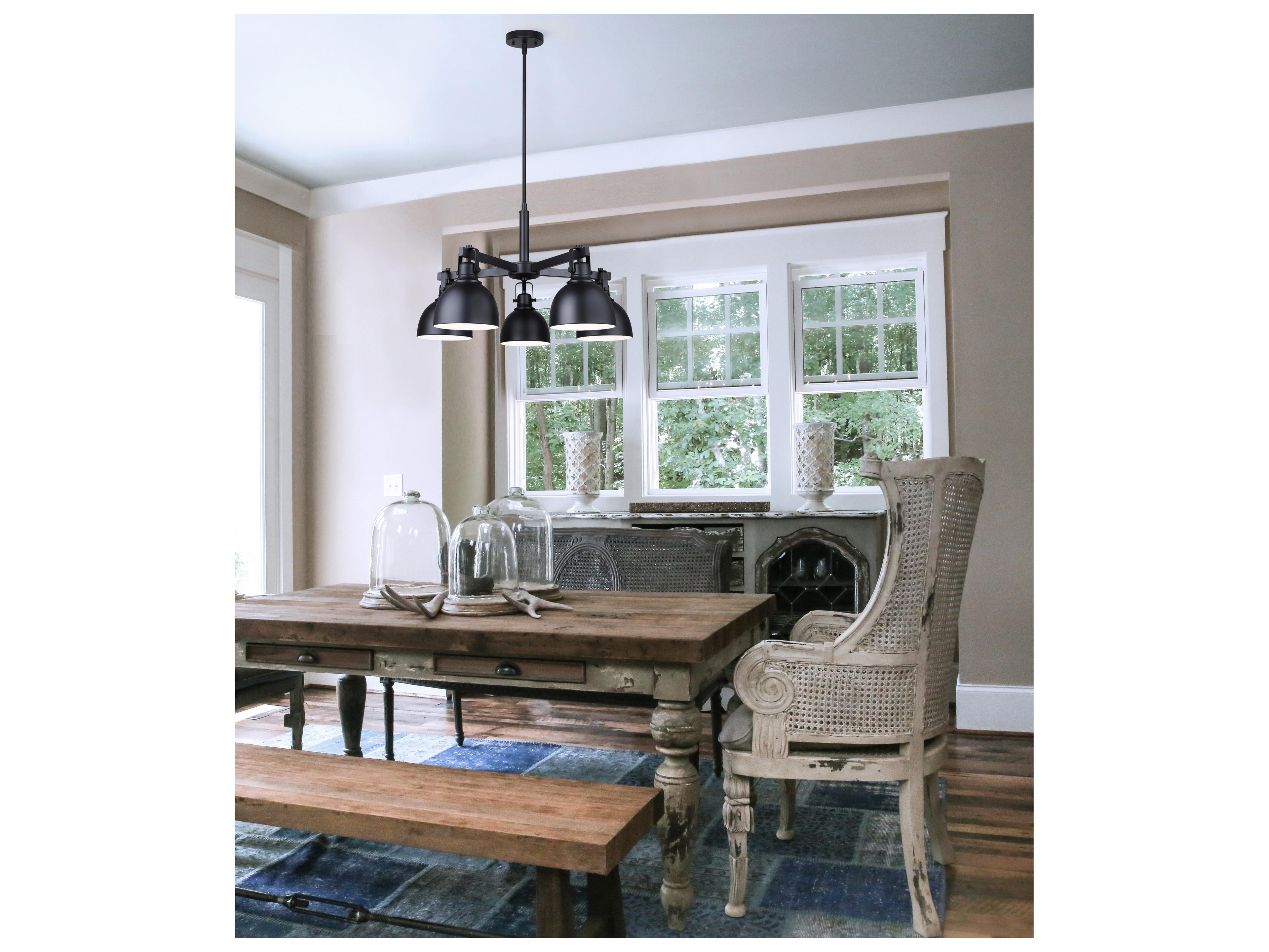 Canarm Polo 5 -light Black Chandelier