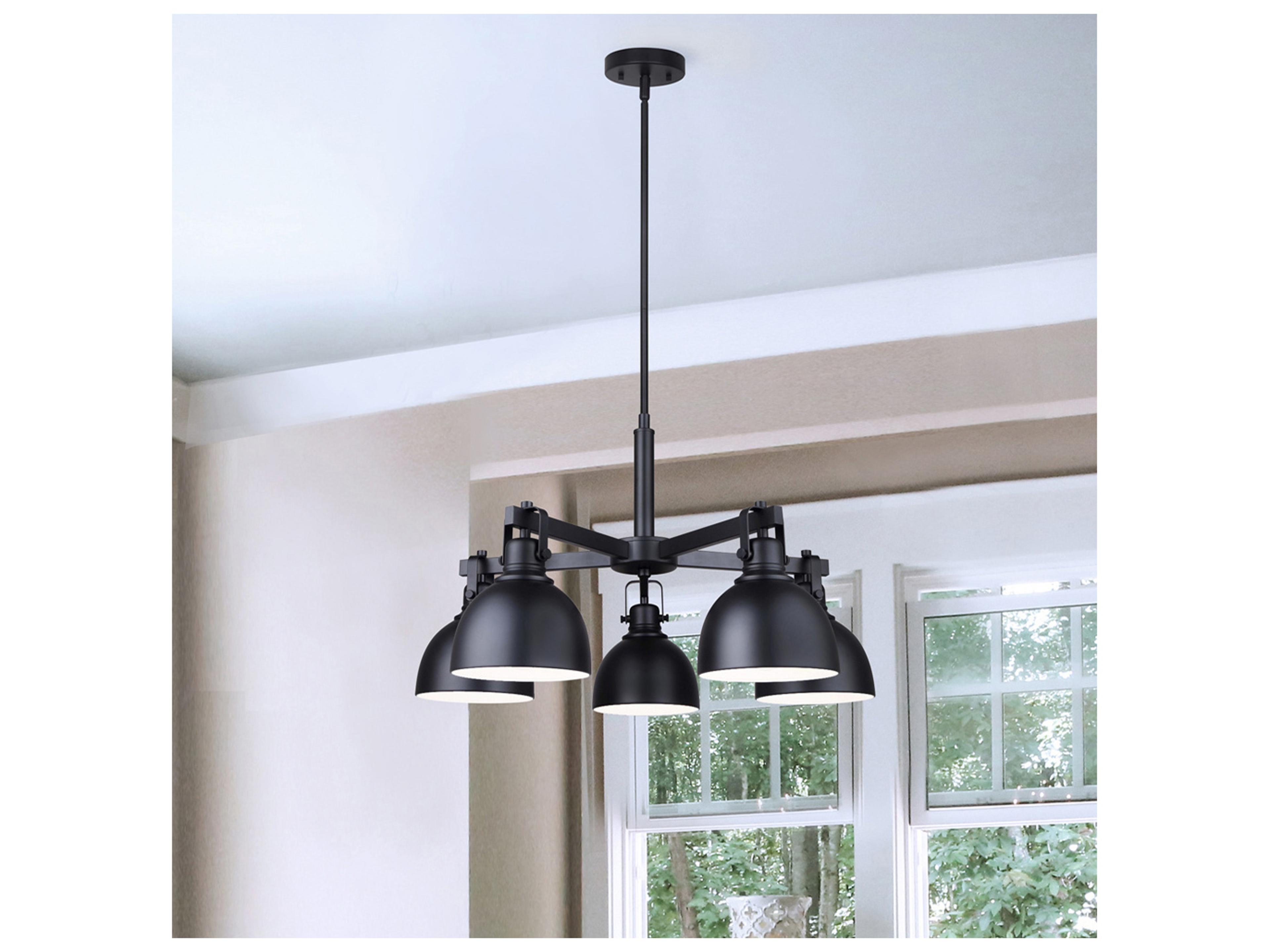 Canarm Polo 5 -light Black Chandelier