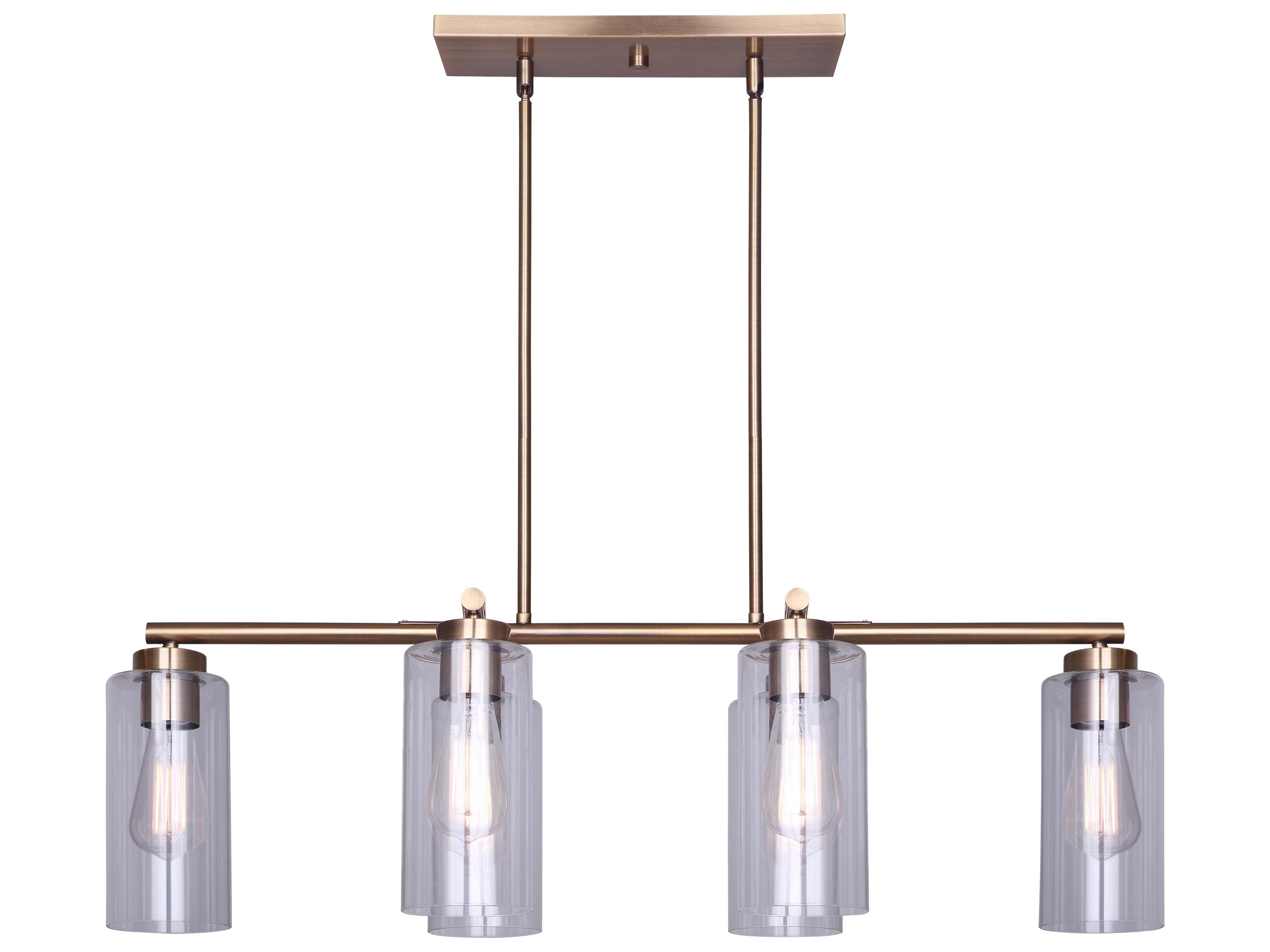 Jett 6 -light Gold Linear Chandelier