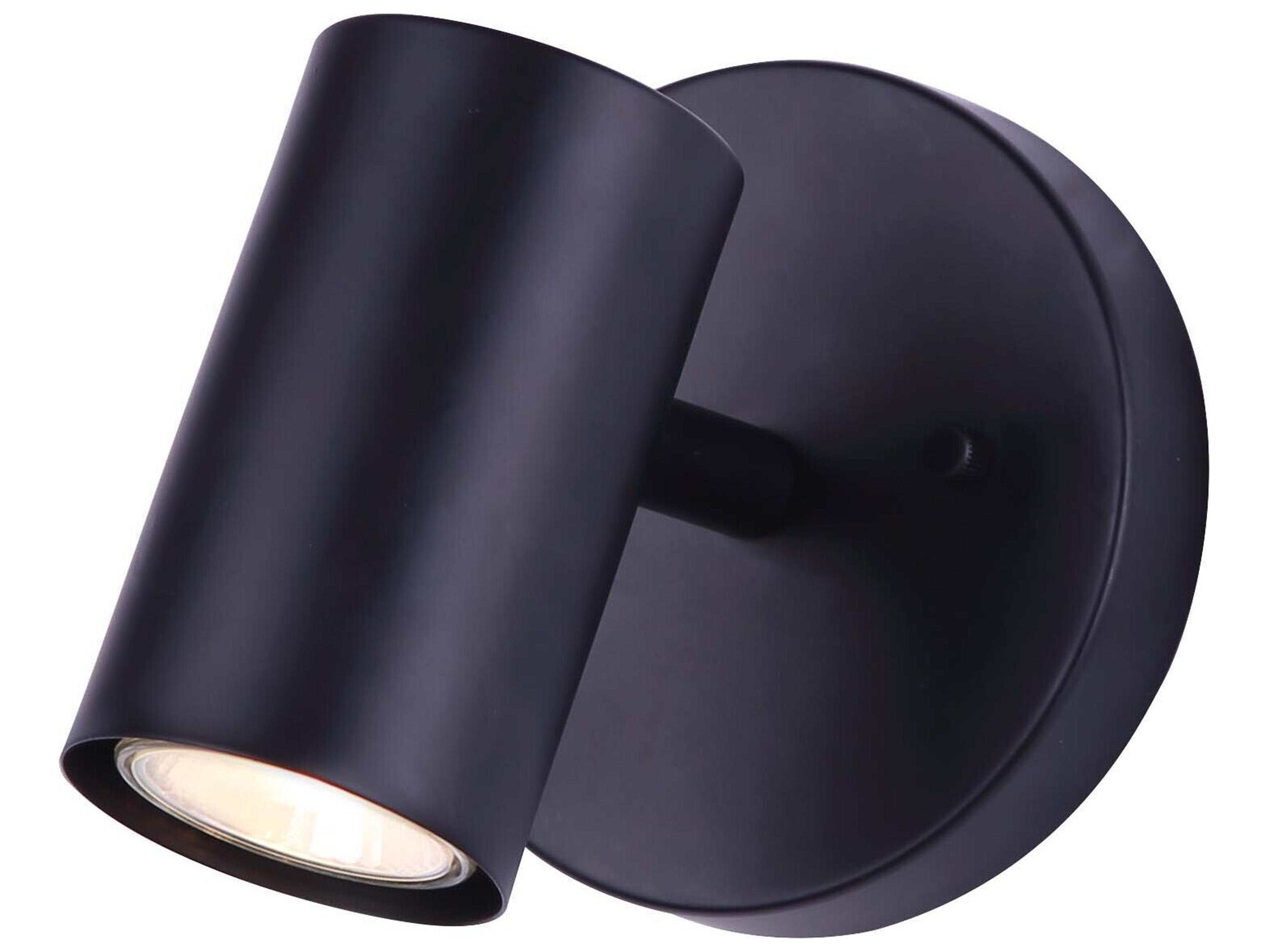 Marena 1 -light Black LED Cylinder Spot Light