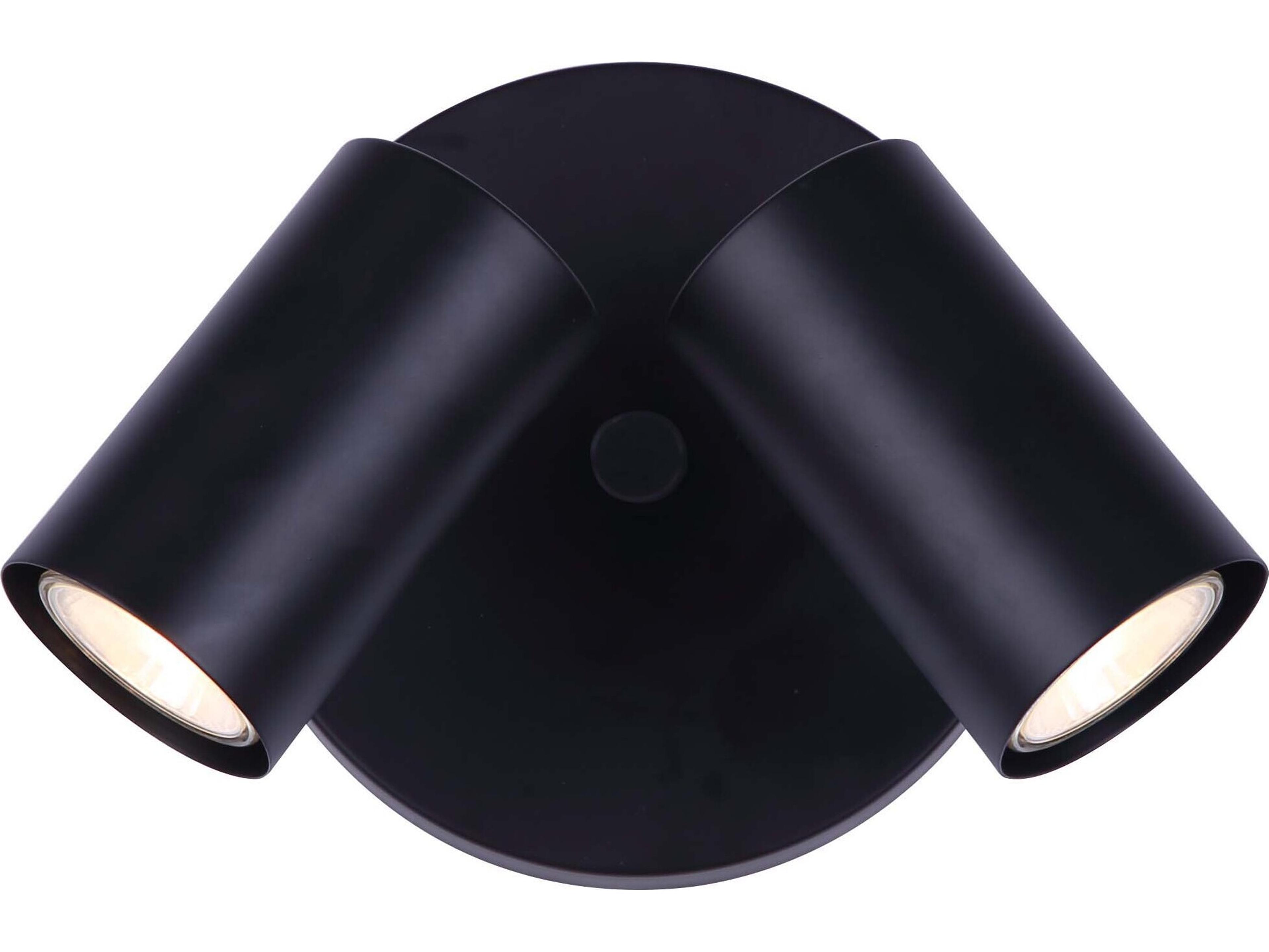 Marena 2 -light Black LED Cylinder Spot Light