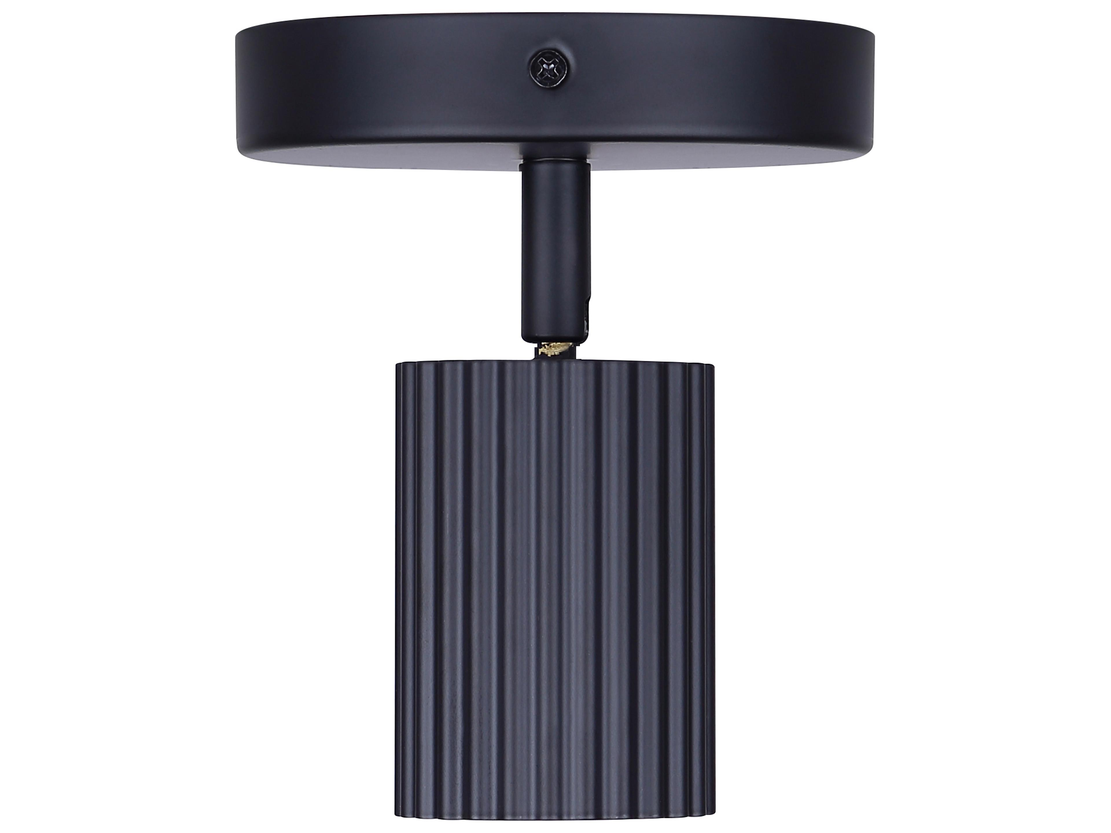 Canarm Rexton 1 -light Black LED Cylinder Spot Light