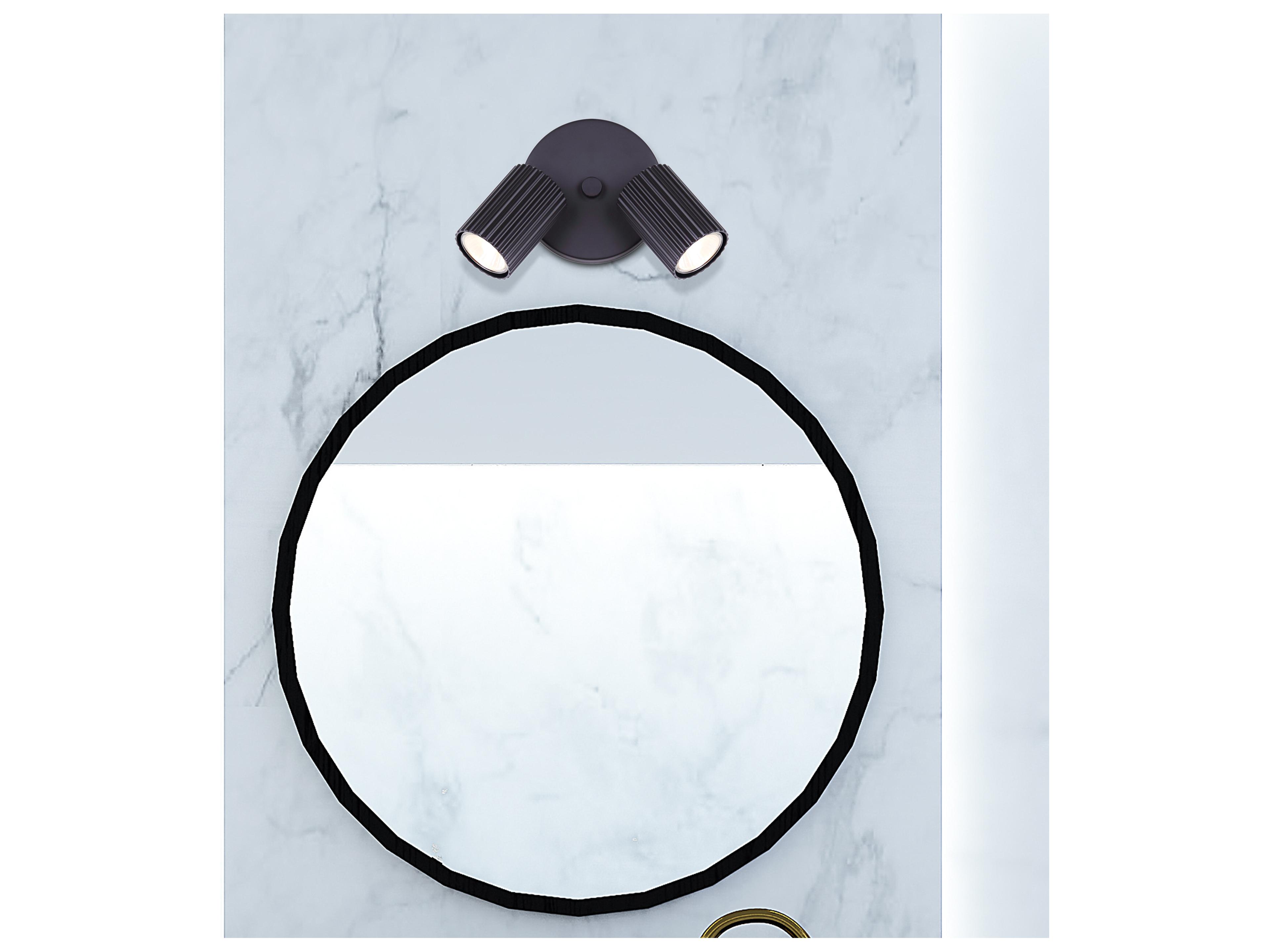 Canarm Rexton 2 -light Black Cylinder Spot Light