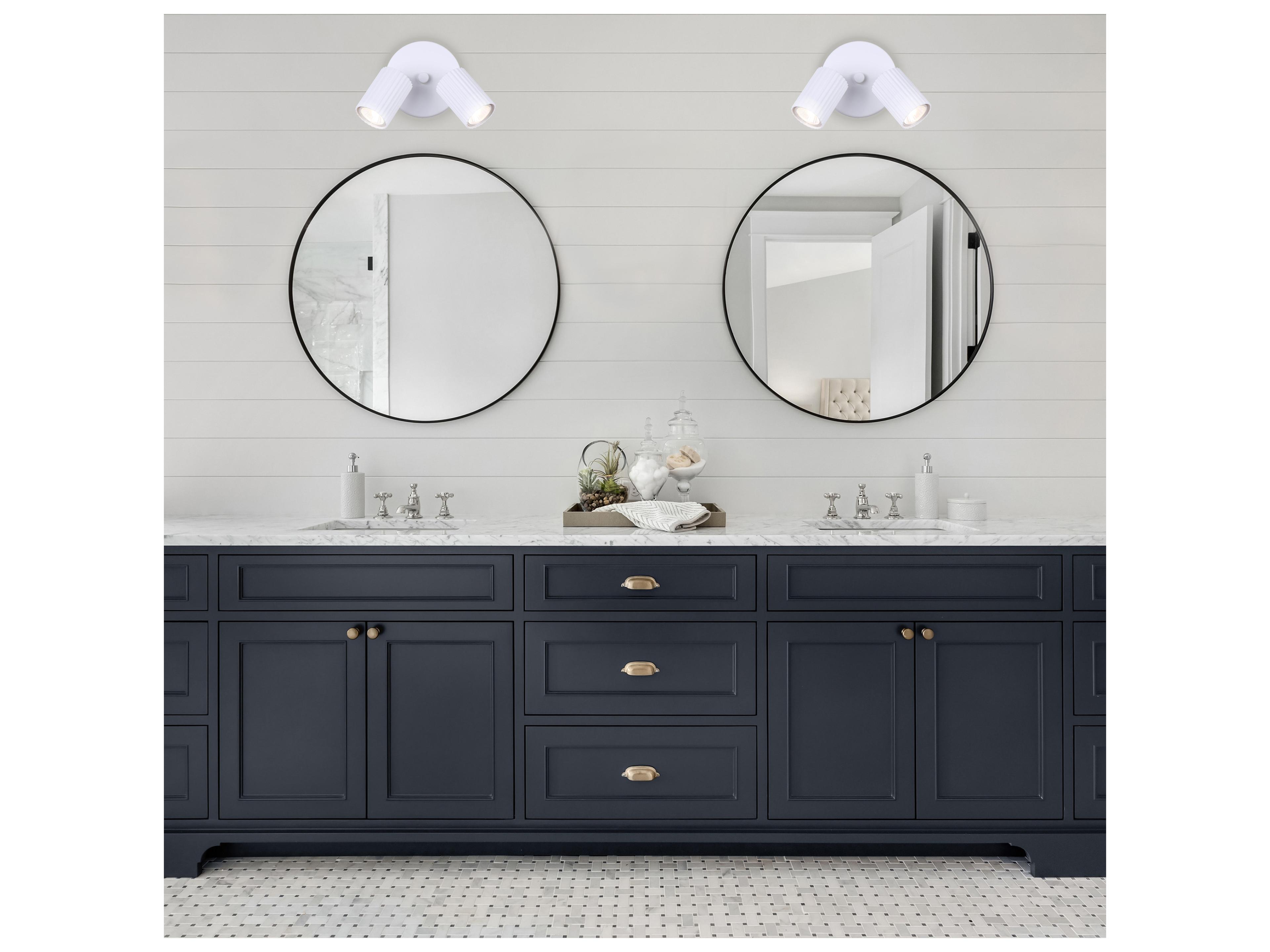 Canarm Rexton 2 -light White Cylinder Spot Light