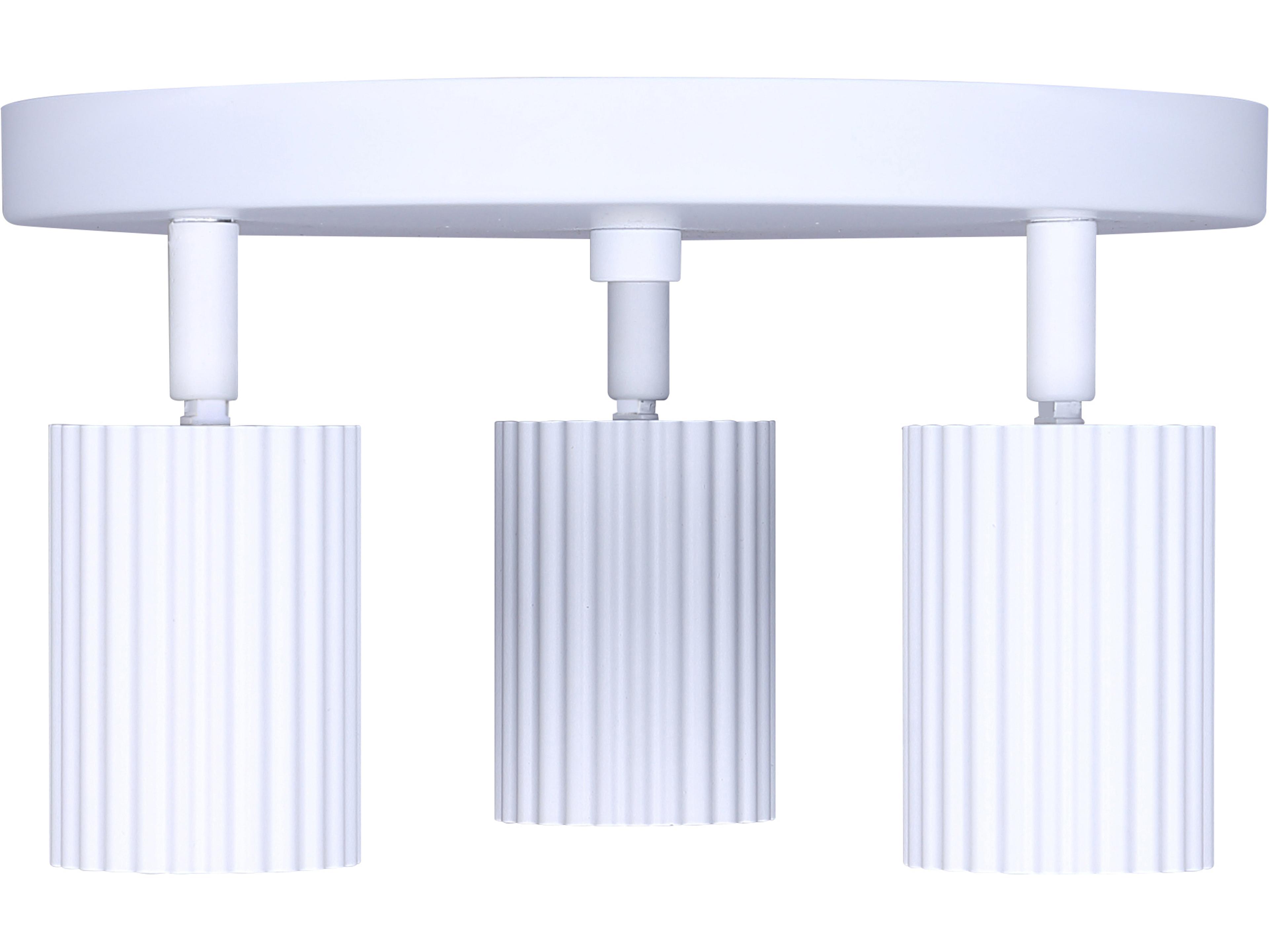 Canarm Rexton 3 -light White Cylinder Track & Rail Light