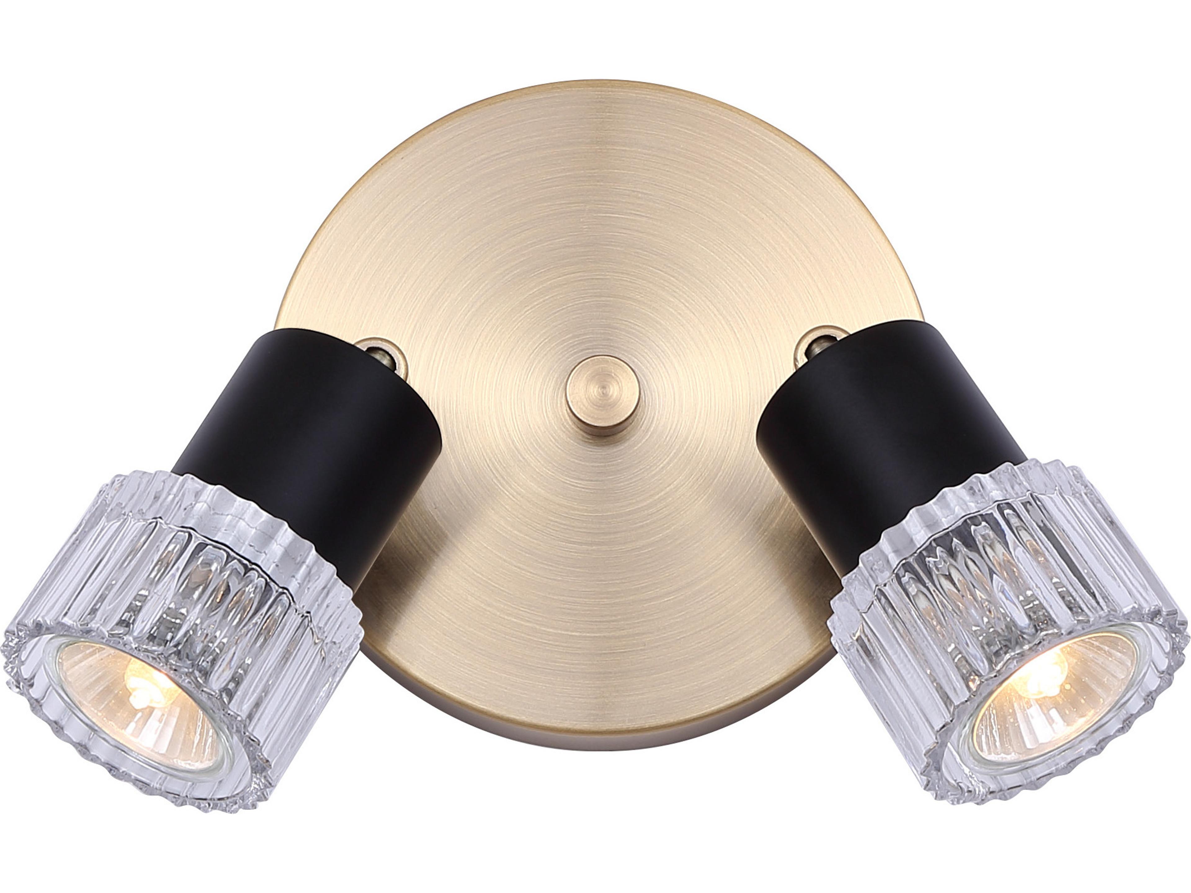 Elsee 2 -light Black Cylinder Spot Light