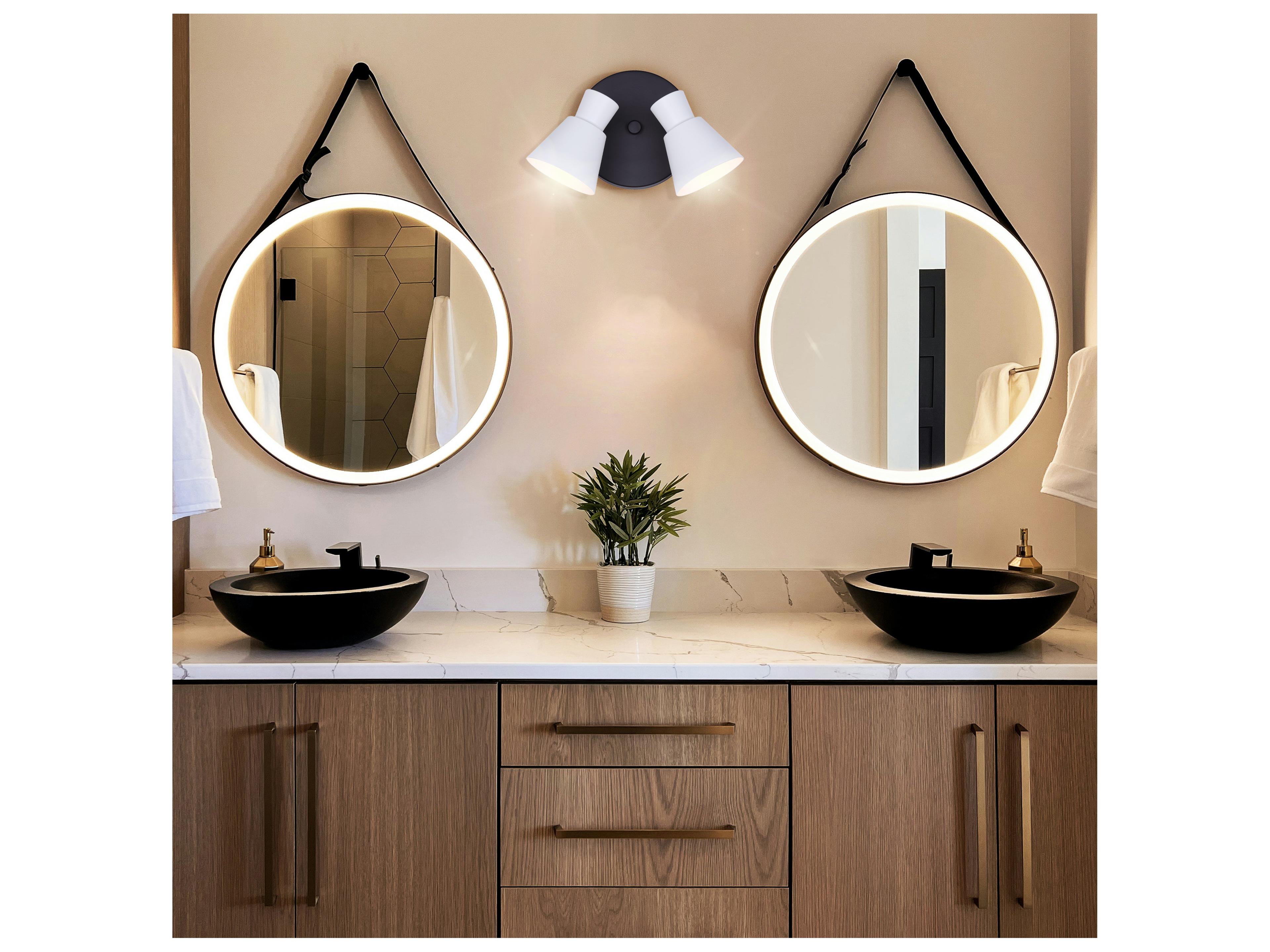 Canarm Radley 2 -light Black Spot Light