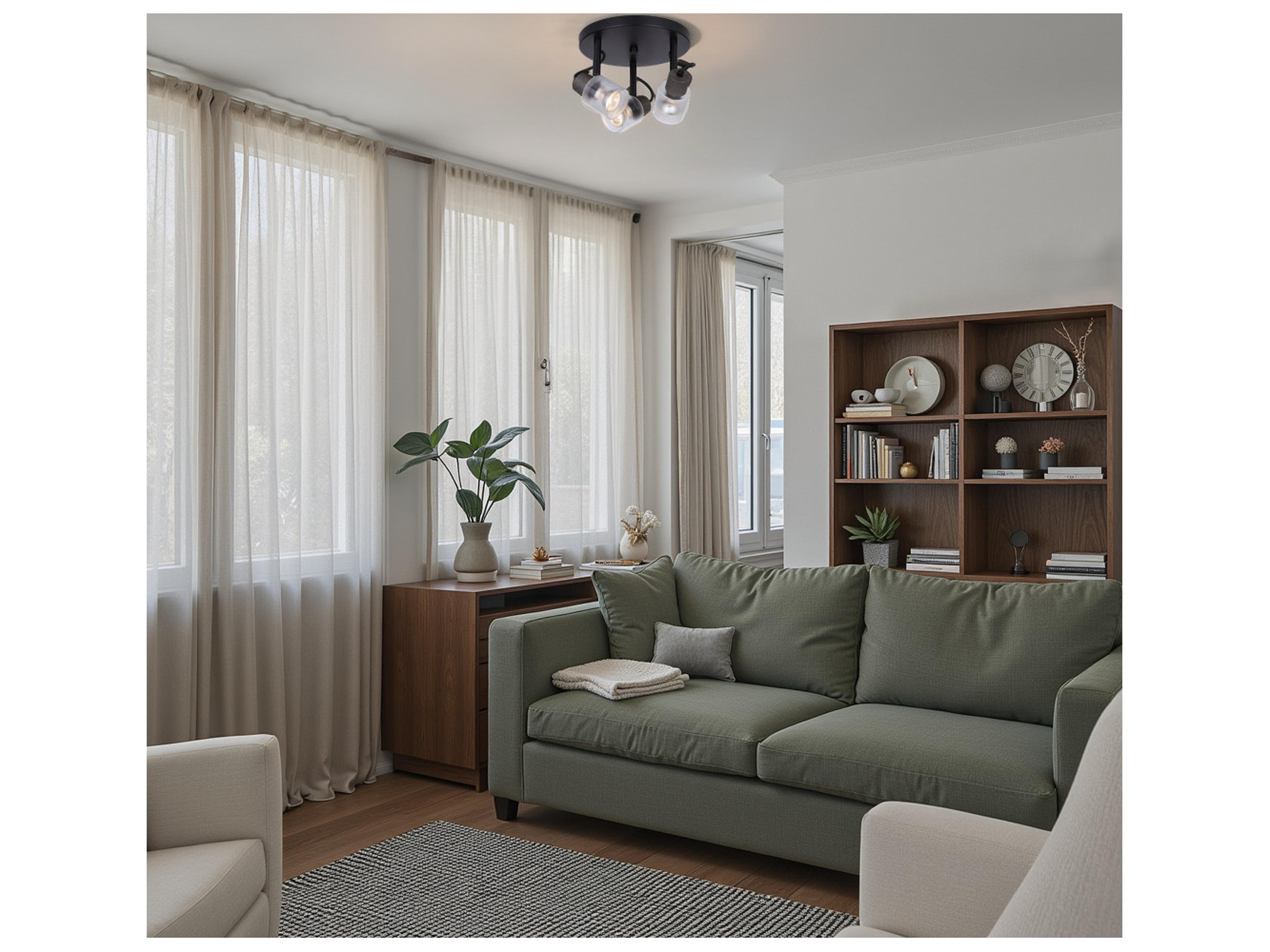 Canarm Owen 3 -light Black Cylinder Spot Light