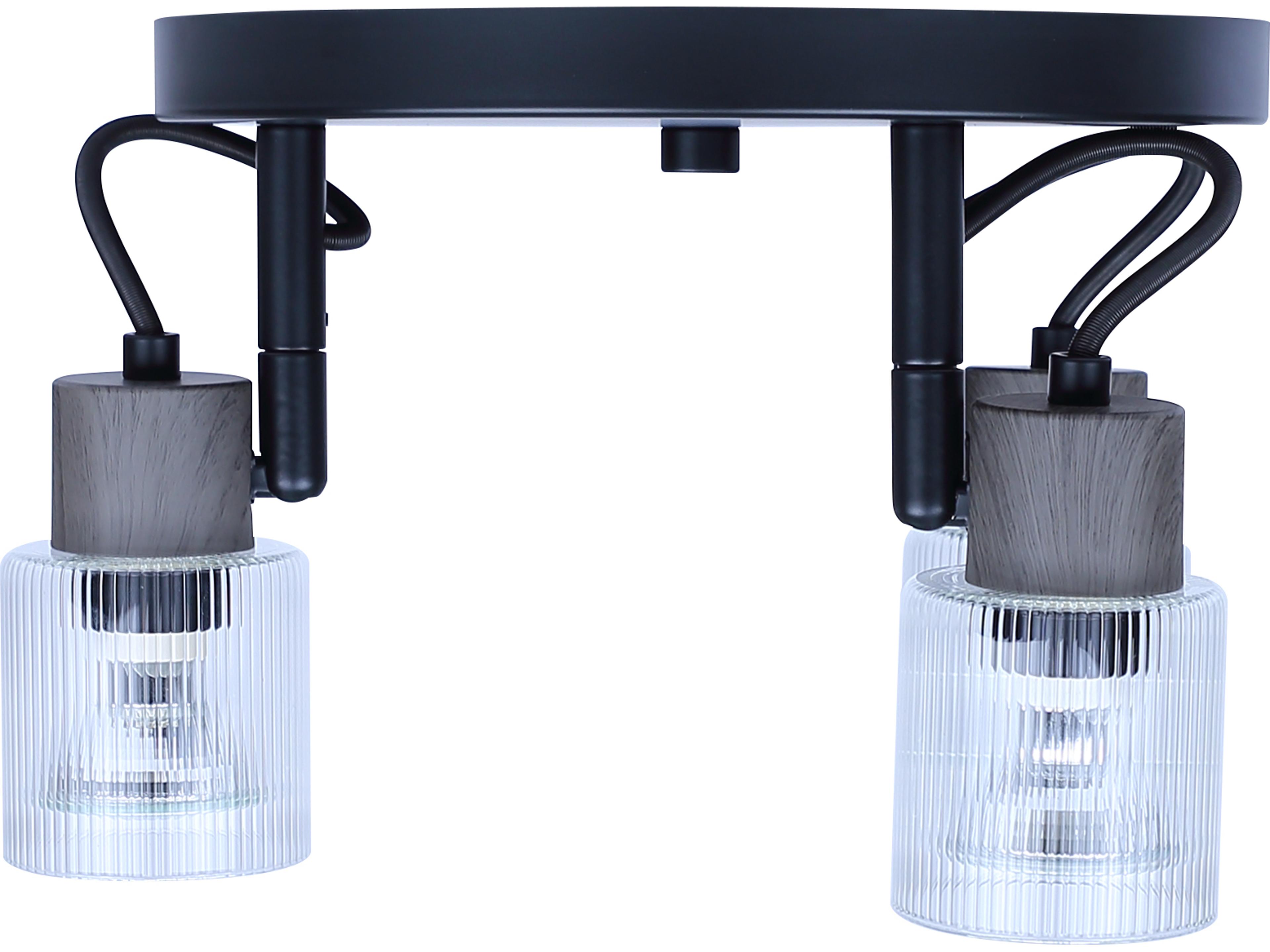 Canarm Owen 3 -light Black Cylinder Spot Light