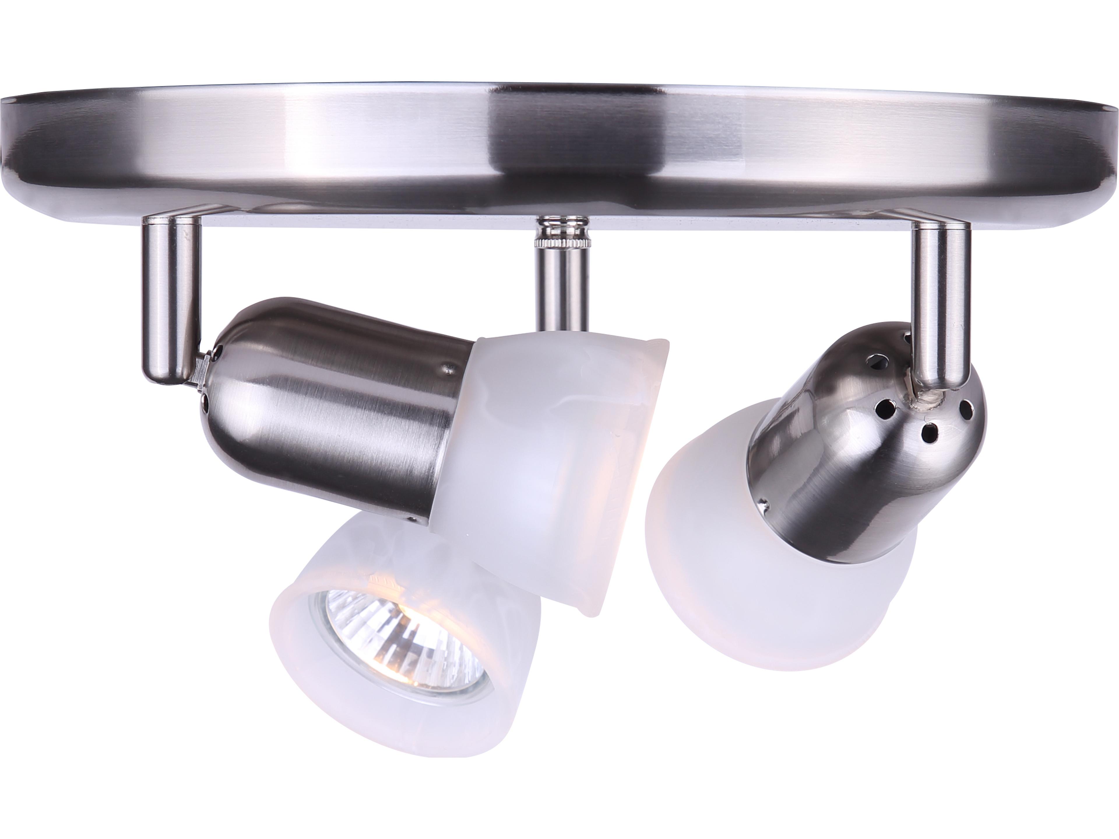 Canarm James 3 -light Pewter Track & Rail Light