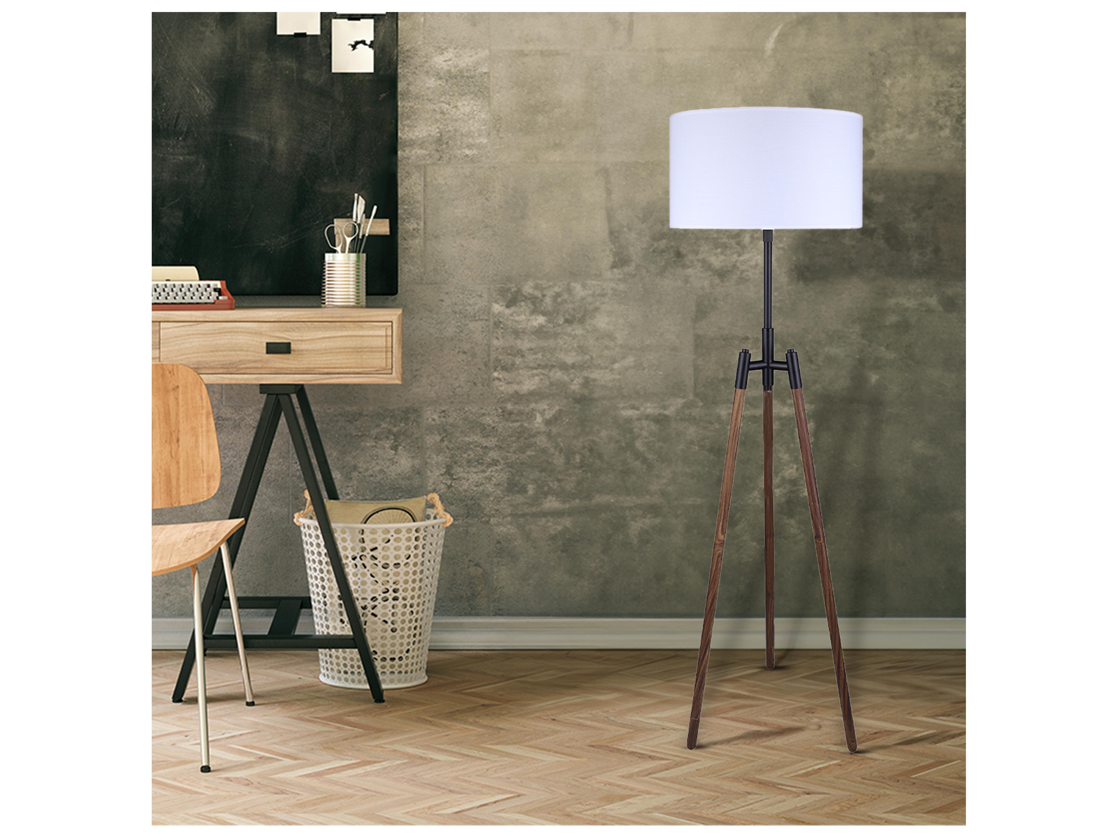 Canarm Sull Black Floor Lamp