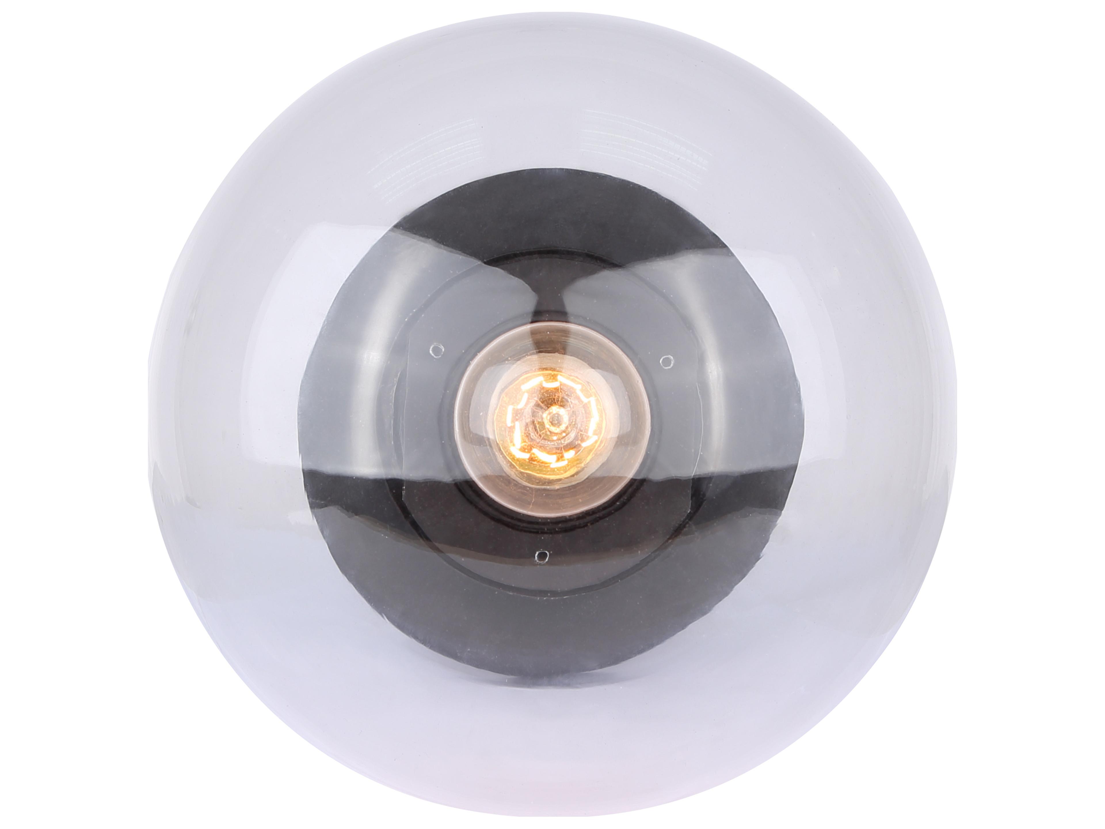 Canarm Camilo 1 -light Black Globe Flush Mount